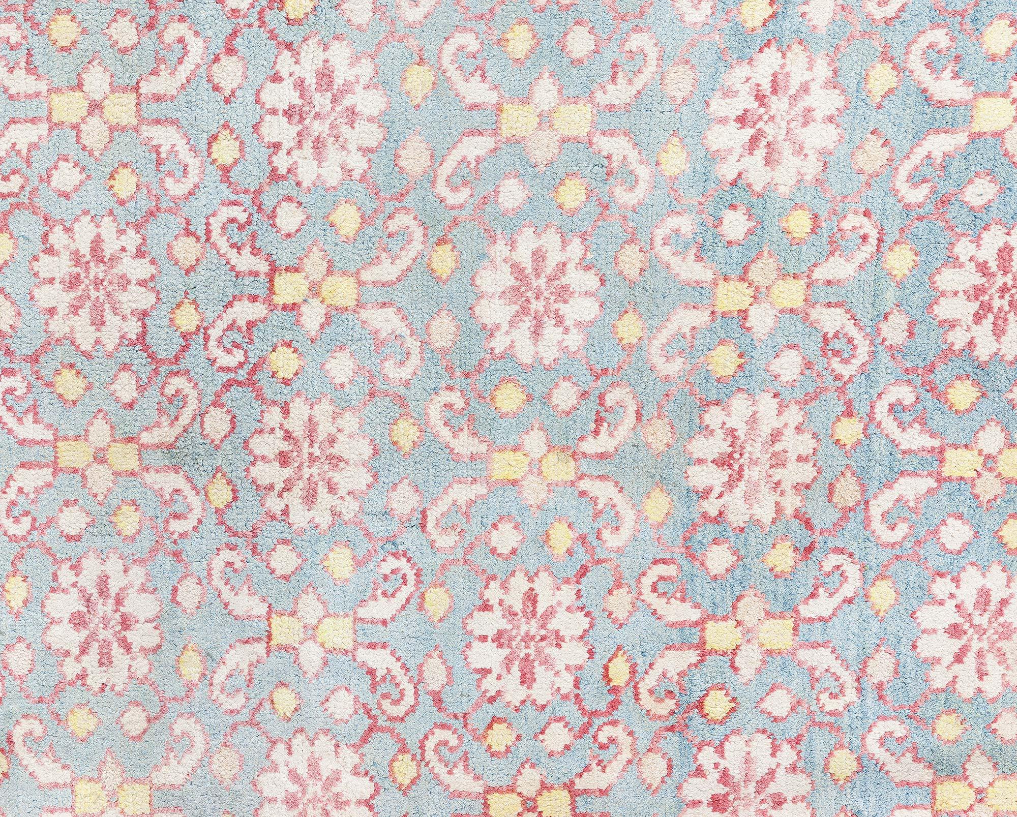 Indischer Agra-Teppich aus Baumwolle von 1900 Doris Leslie Blau im Angebot 2