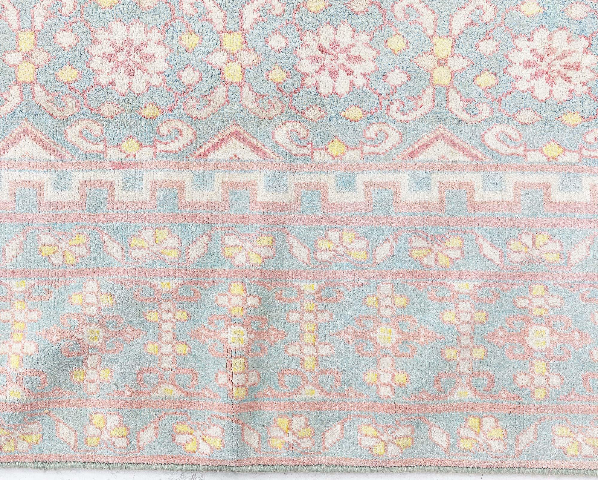 Indischer Agra-Teppich aus Baumwolle von 1900 Doris Leslie Blau im Angebot 3