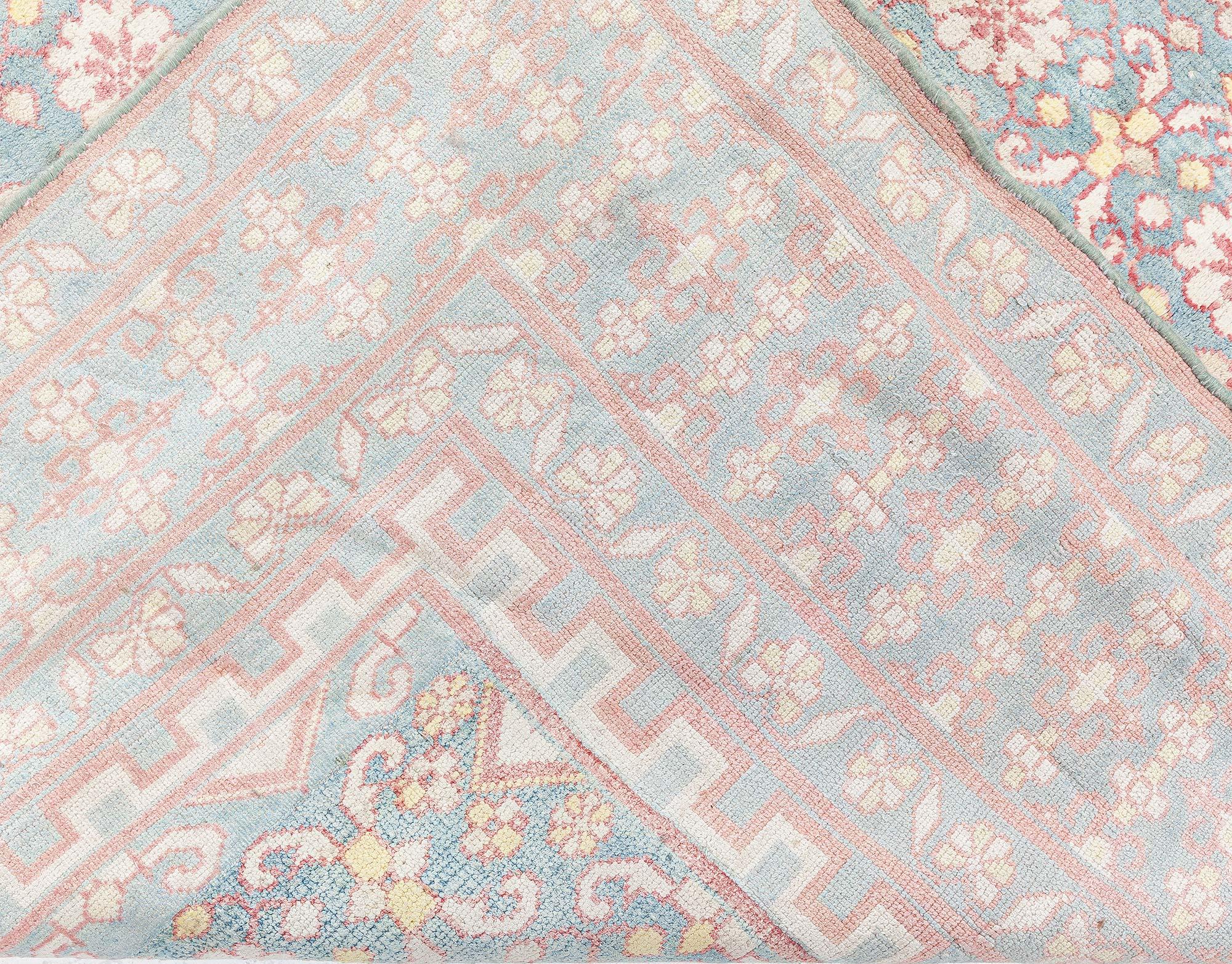 Indischer Agra-Teppich aus Baumwolle von 1900 Doris Leslie Blau im Angebot 4