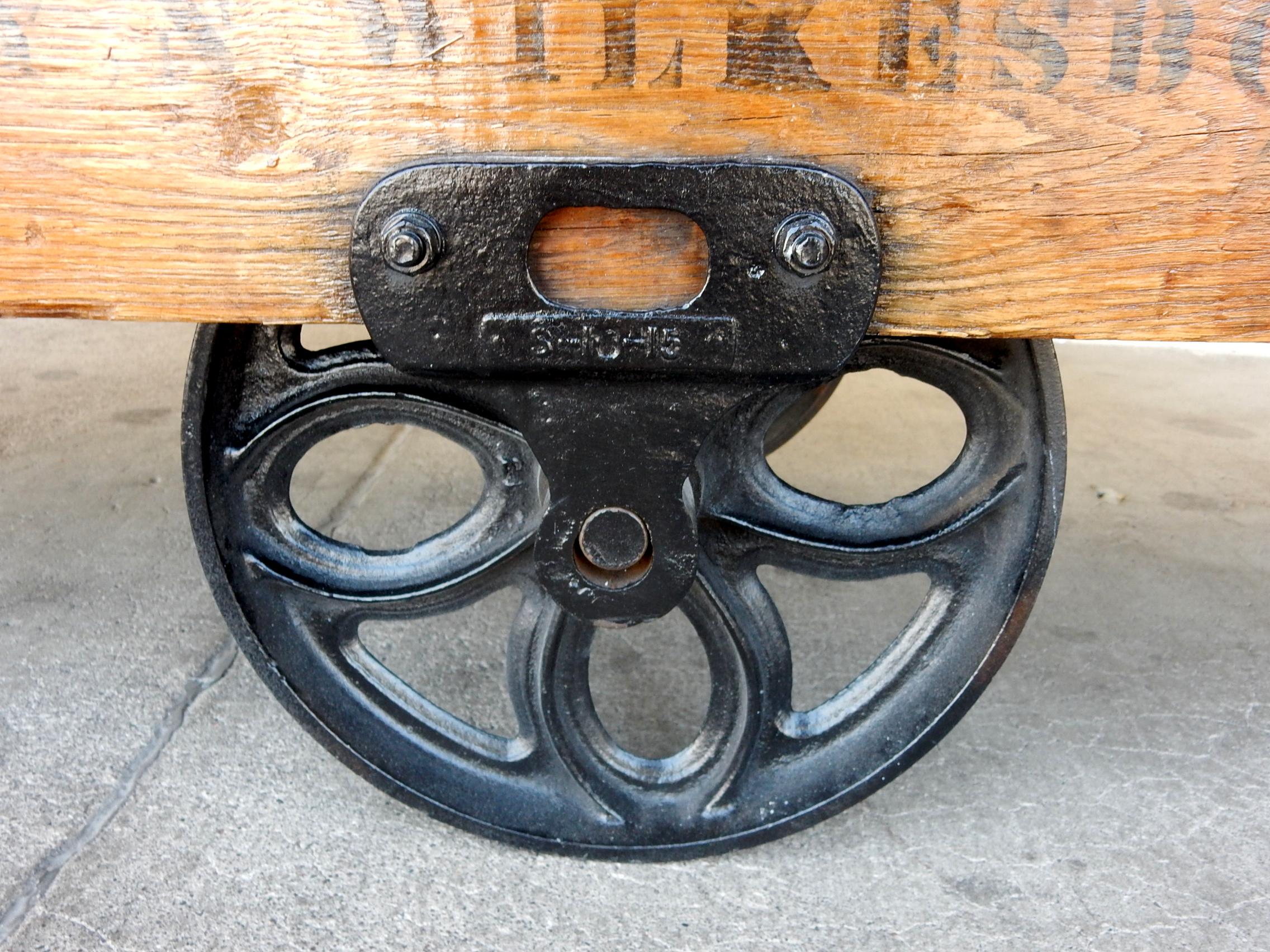 industrial cart coffee table