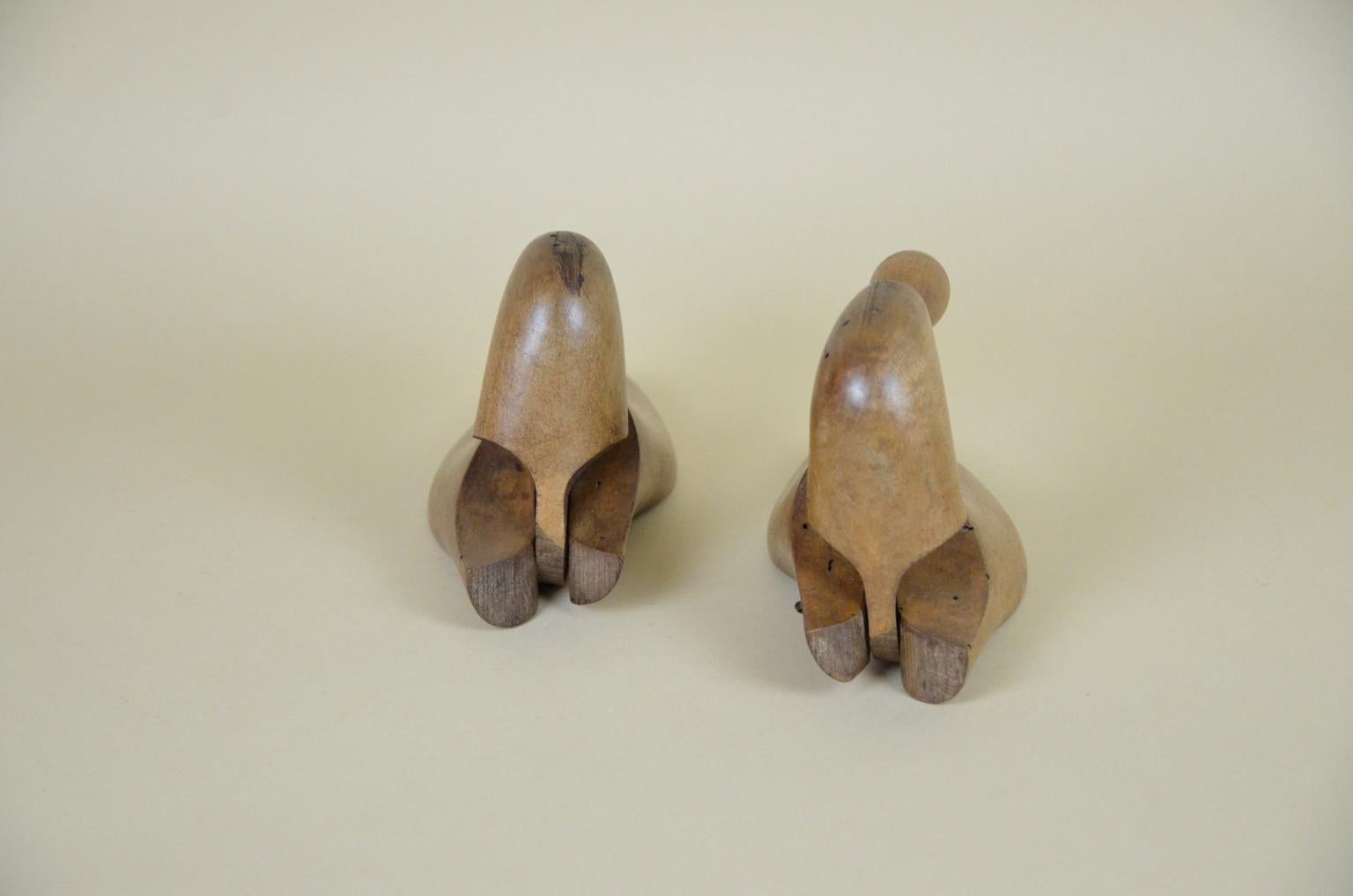 Early 20th Century 1900s Italian Vintage Wooden Shoe Tree For Sale