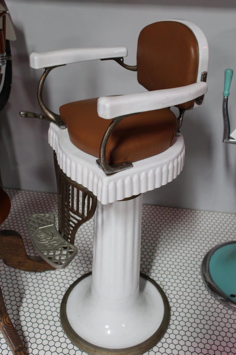 1900s Koken Child's Barber Chair For Sale at 1stDibs