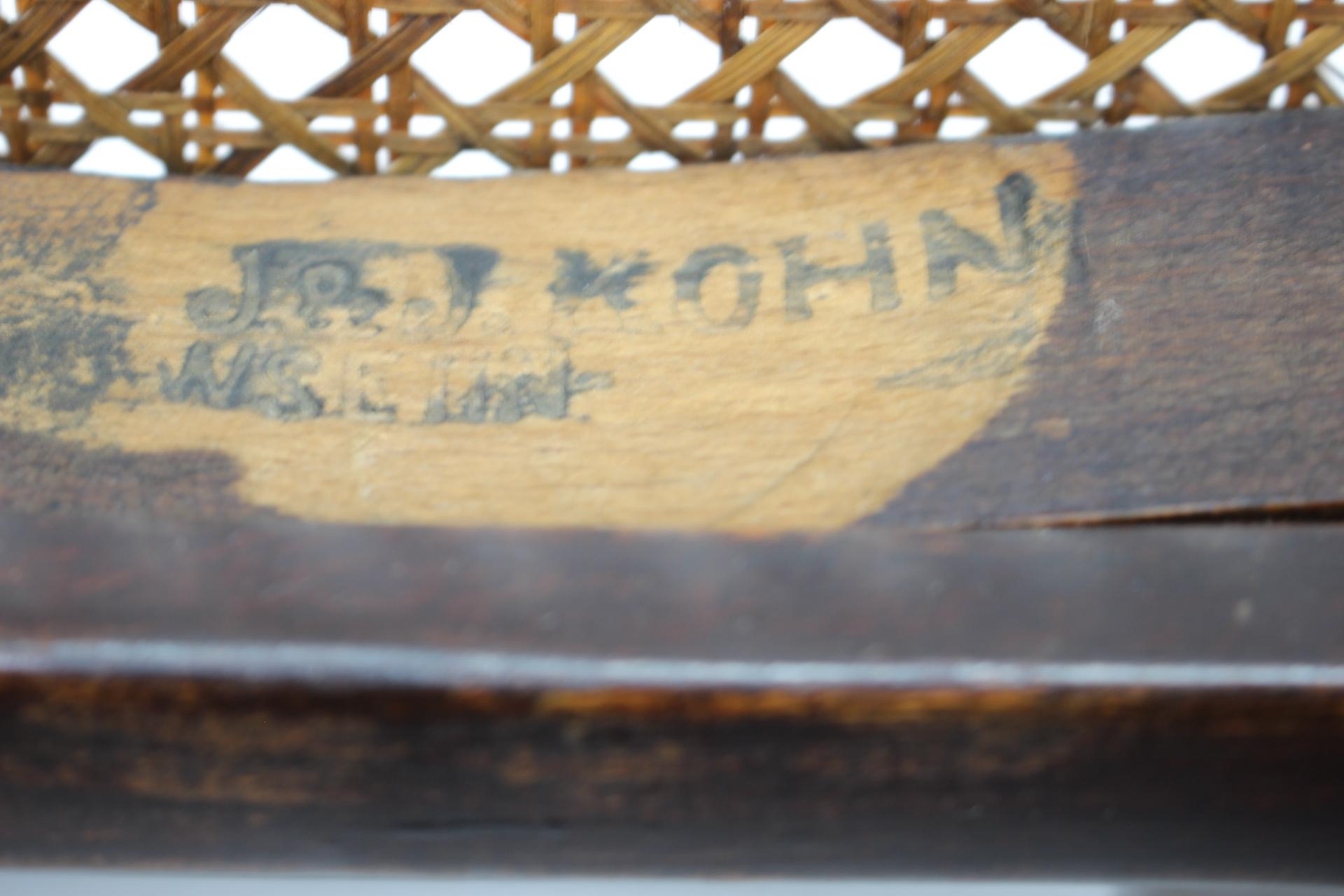 1900s Koloman Moser Pair of Armchairs for J & J Kohn No. 327 2