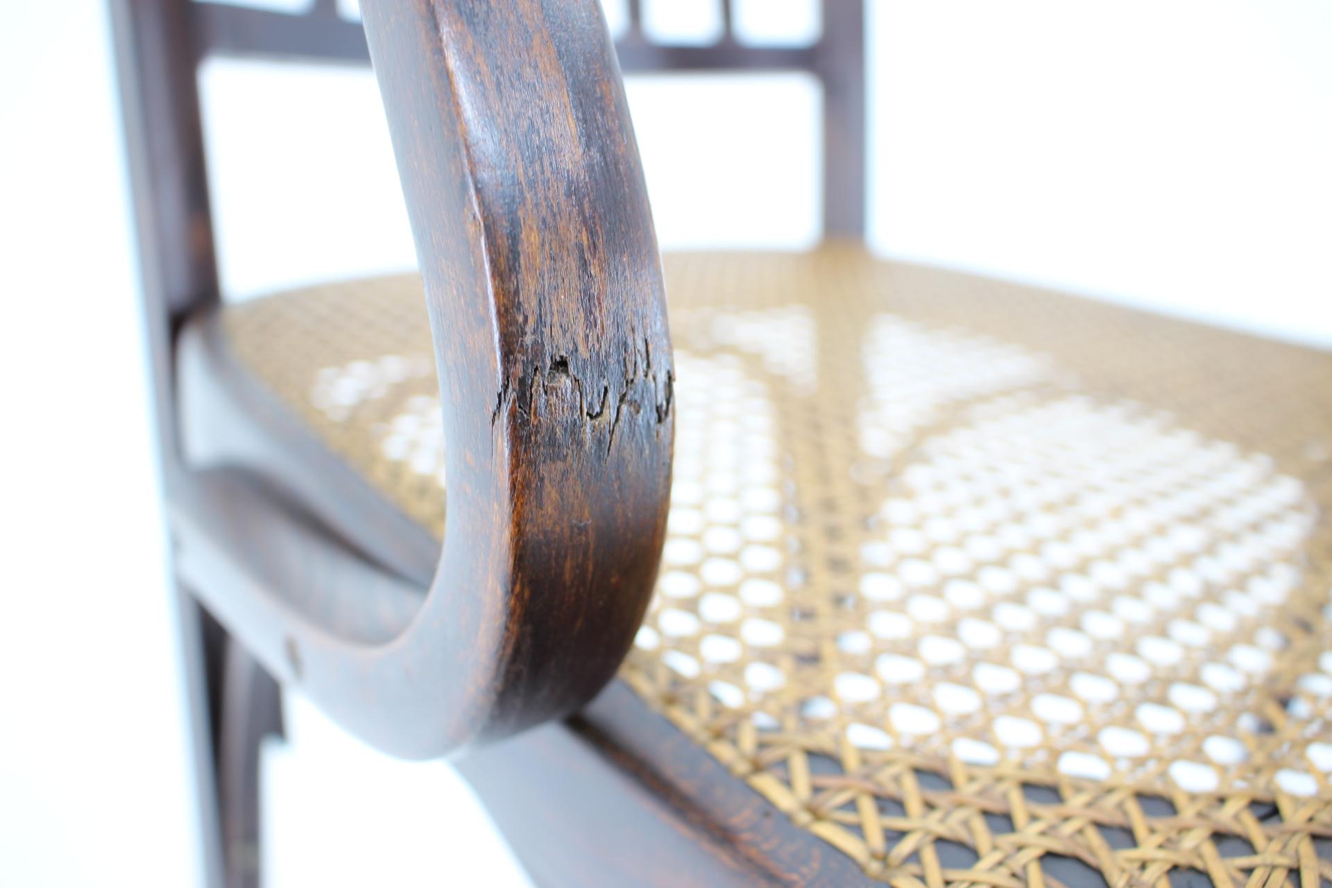 Wood 1900s Koloman Moser Pair of Armchairs for J & J Kohn No. 327