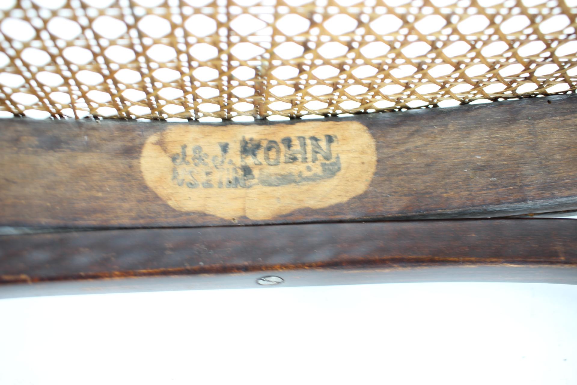 1900s Koloman Moser Pair of Armchairs for J & J Kohn No. 327  For Sale 2