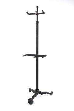 1900s L'ecole Art Co. New York Industrial Iron Adjustable Tripod Artist Easel