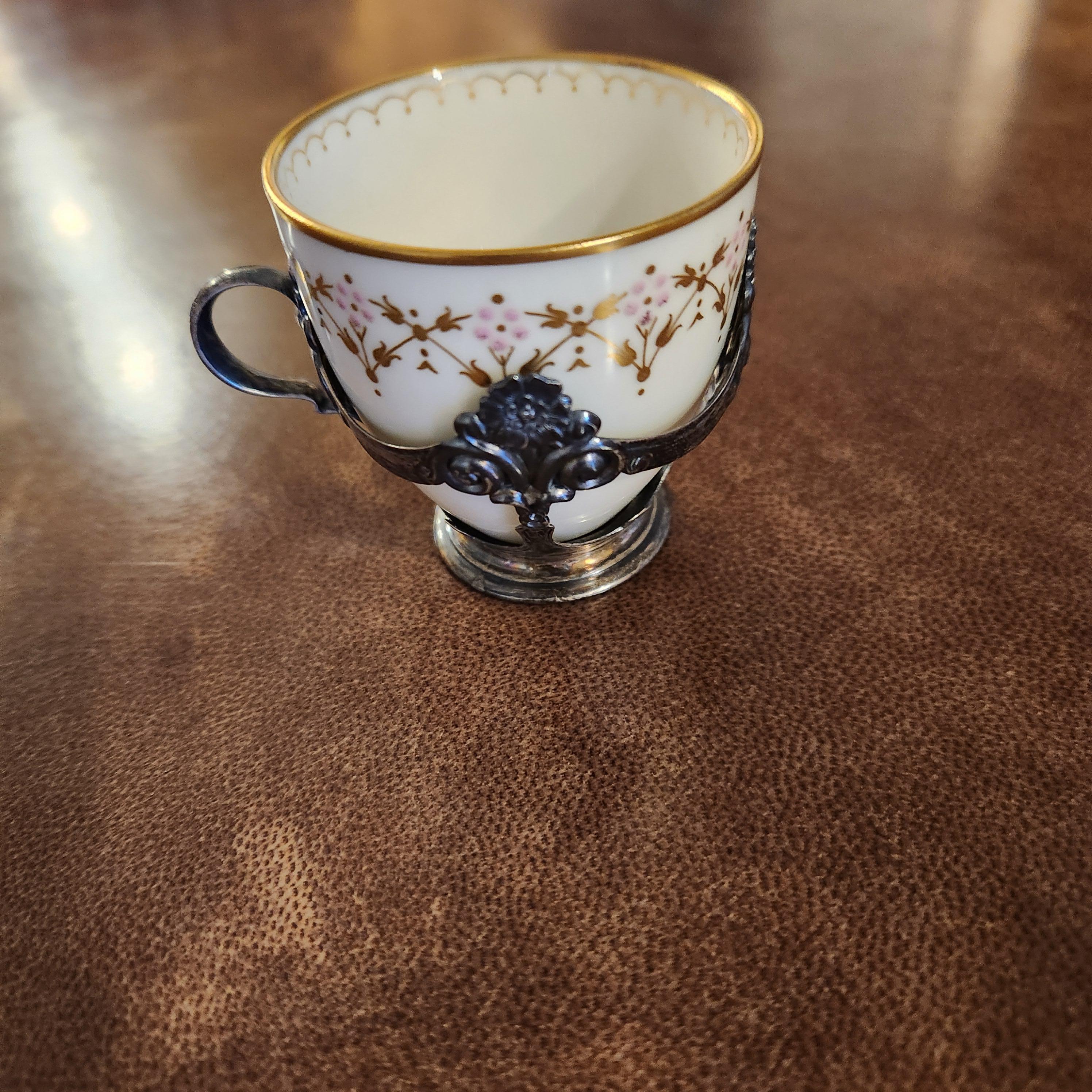 1900s Lenox for Tiffany & Co Sterling Silver Demitasse Cup For Sale 1