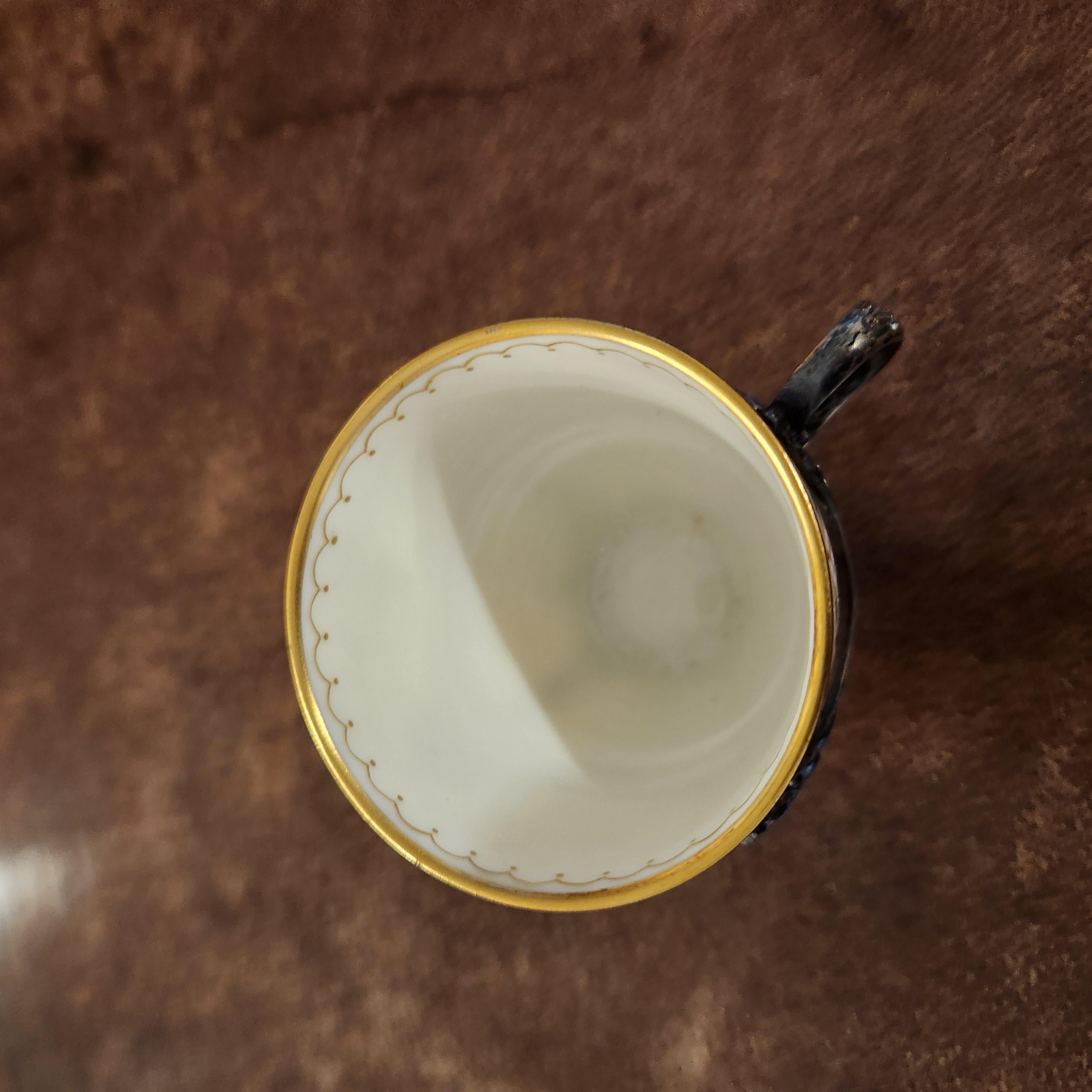 1900s Lenox for Tiffany & Co Sterling Silver Demitasse Cup For Sale 3