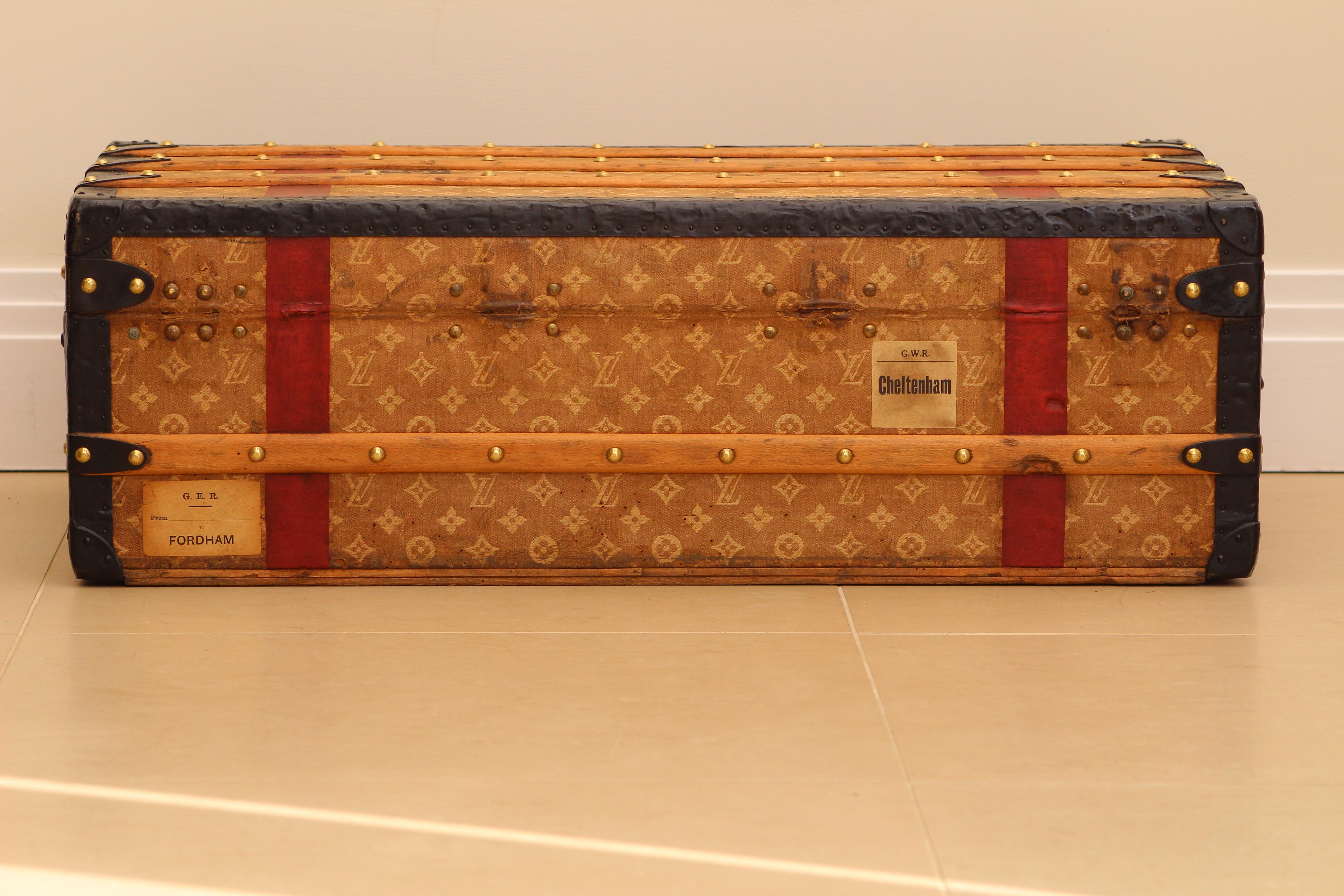 

The 1900s Louis Vuitton cabin trunk is an evocative artifact that weaves tales of grandeur, history, and an era of opulent travels. At first glance, it presents itself as more than just a storage unit, exuding an aura of time-honored elegance and