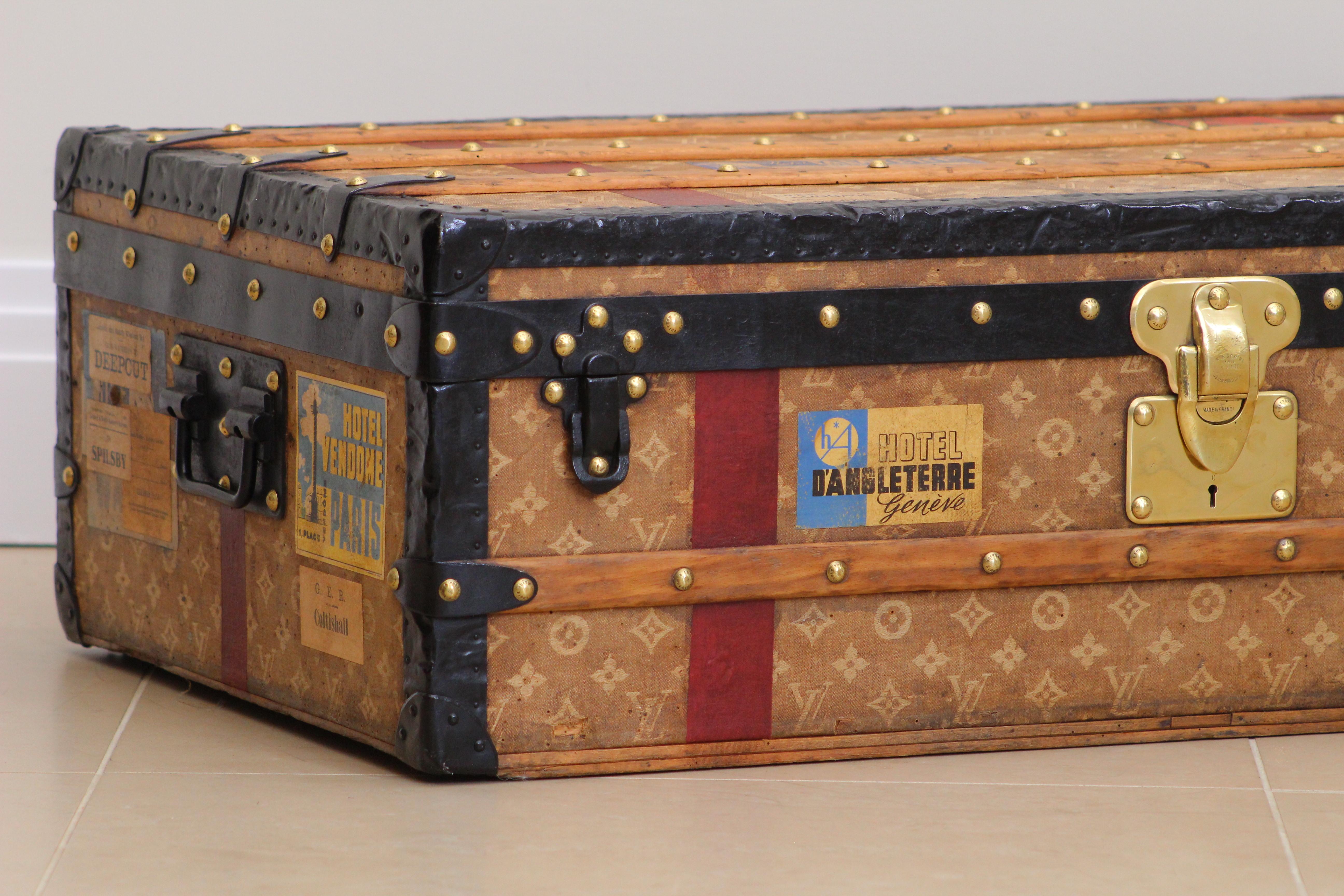 1900s Louis Vuitton Monogram Cabin Trunk 3