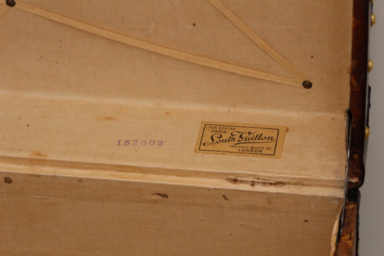 1900s Louis Vuitton Monogram Courier Trunk