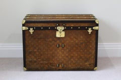 1900s Louis Vuitton Monogram Courier Trunk