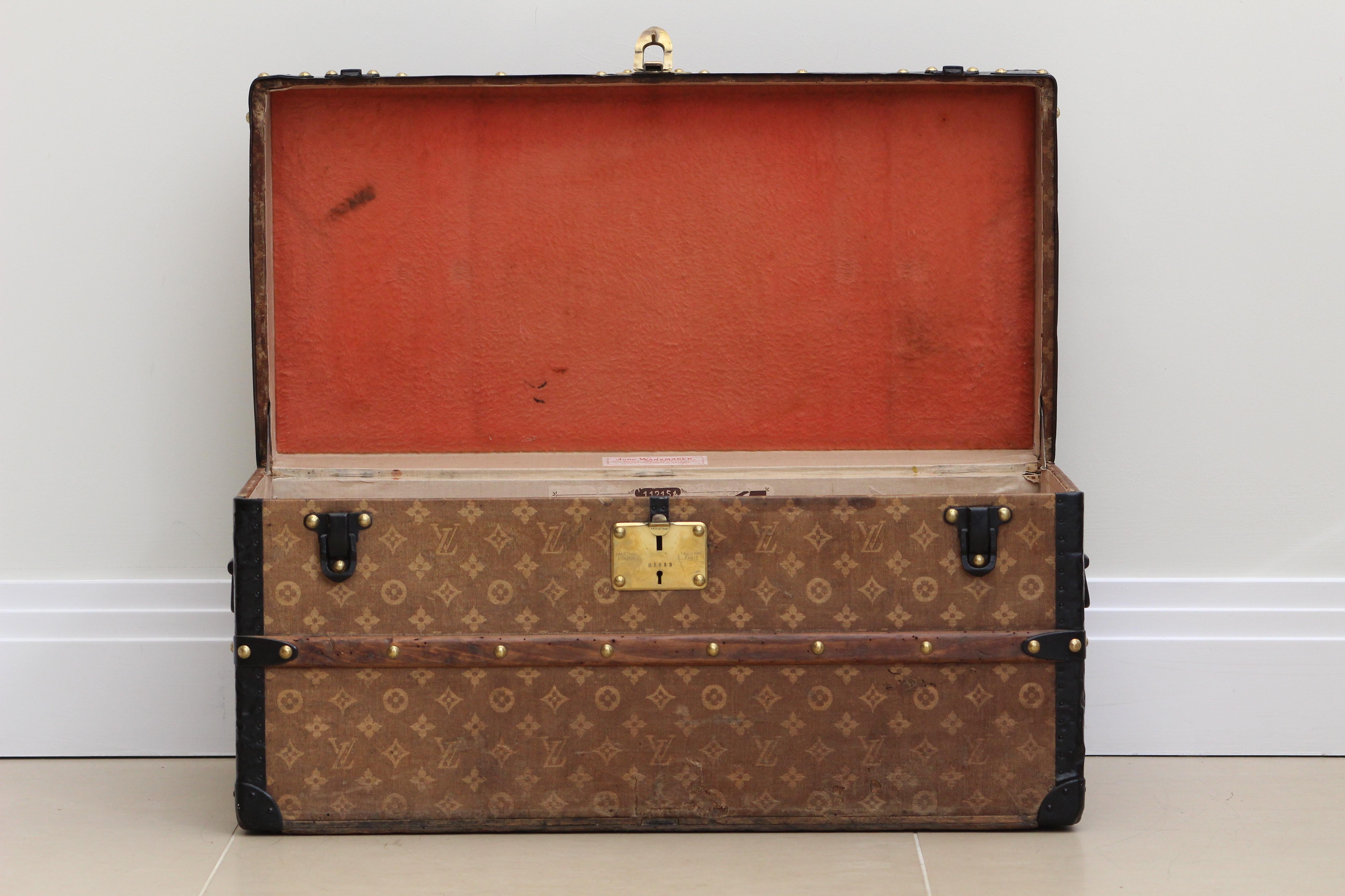 1900s Louis Vuitton Monogram Shoe Trunk 7