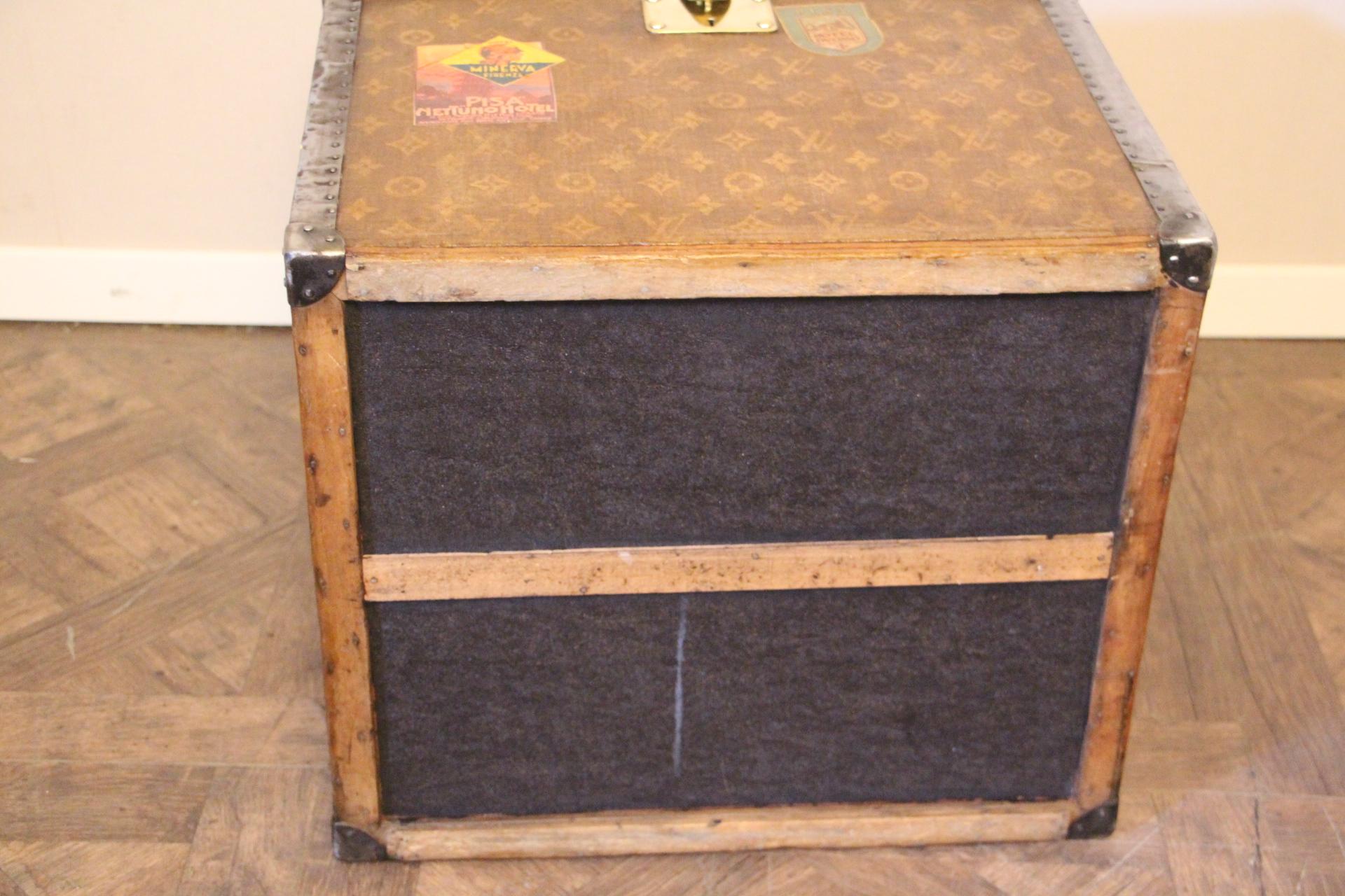 1900s Louis Vuitton Monogram Wooven Canvas Hat Trunk, Louis Vuitton Trunk 2