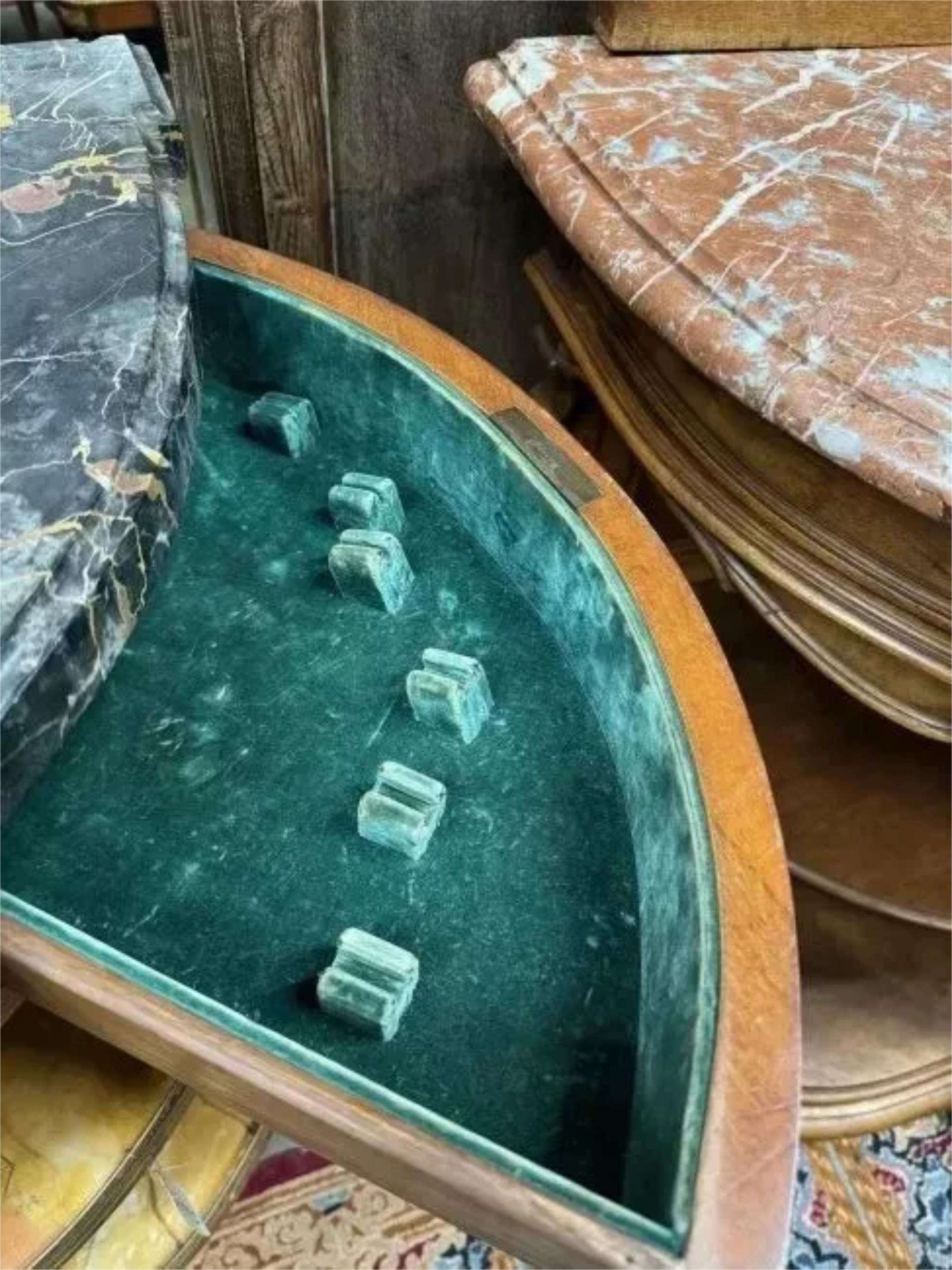 1900s  Louis XVI Style, Marquetry, Marble, Commode A L'anglaise, Sideboard! For Sale 3