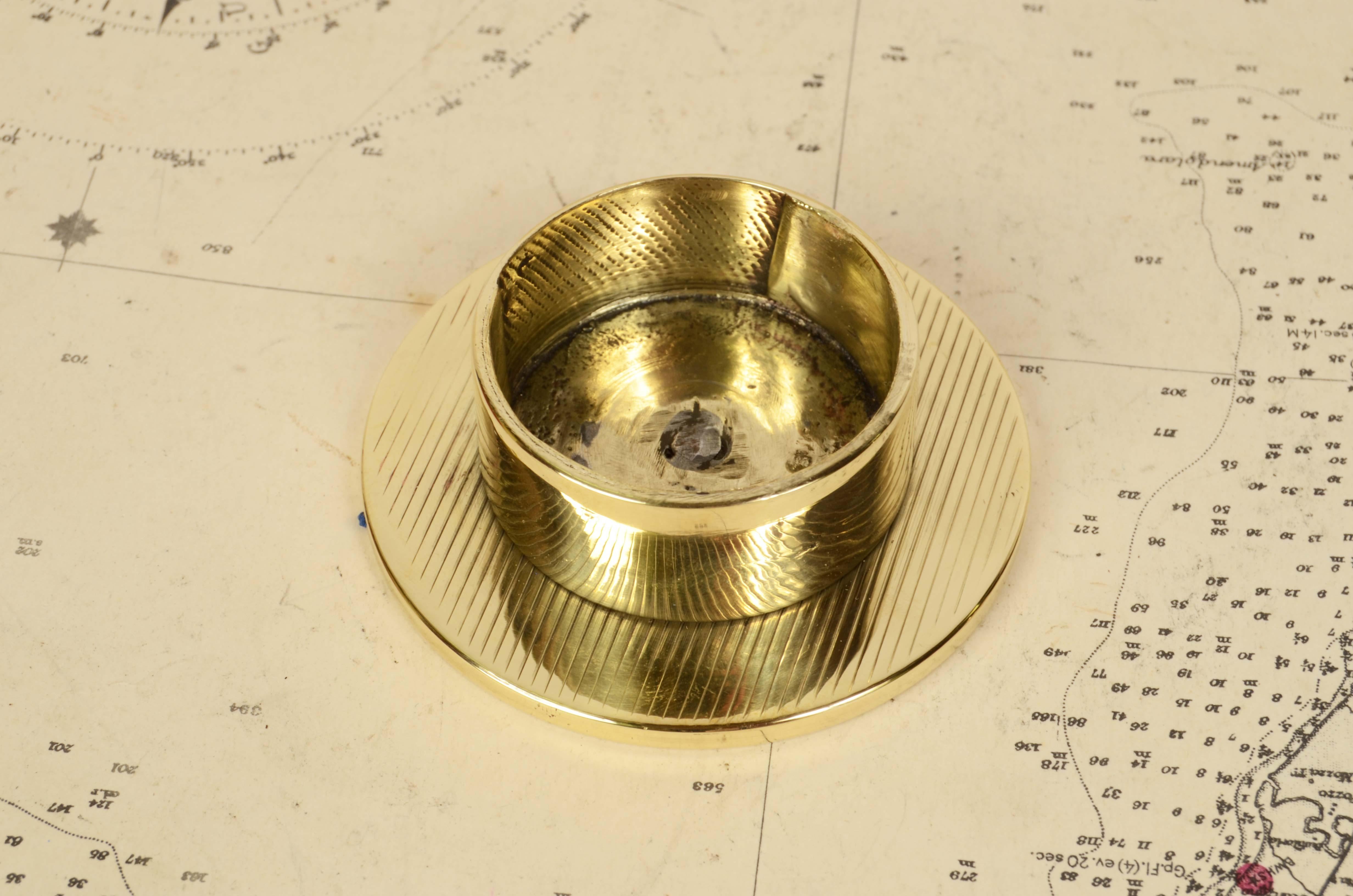 1900s Magnetic Compass Signed Kelvin & Hughes Ltd Gt Britain Nautical Antiques  4