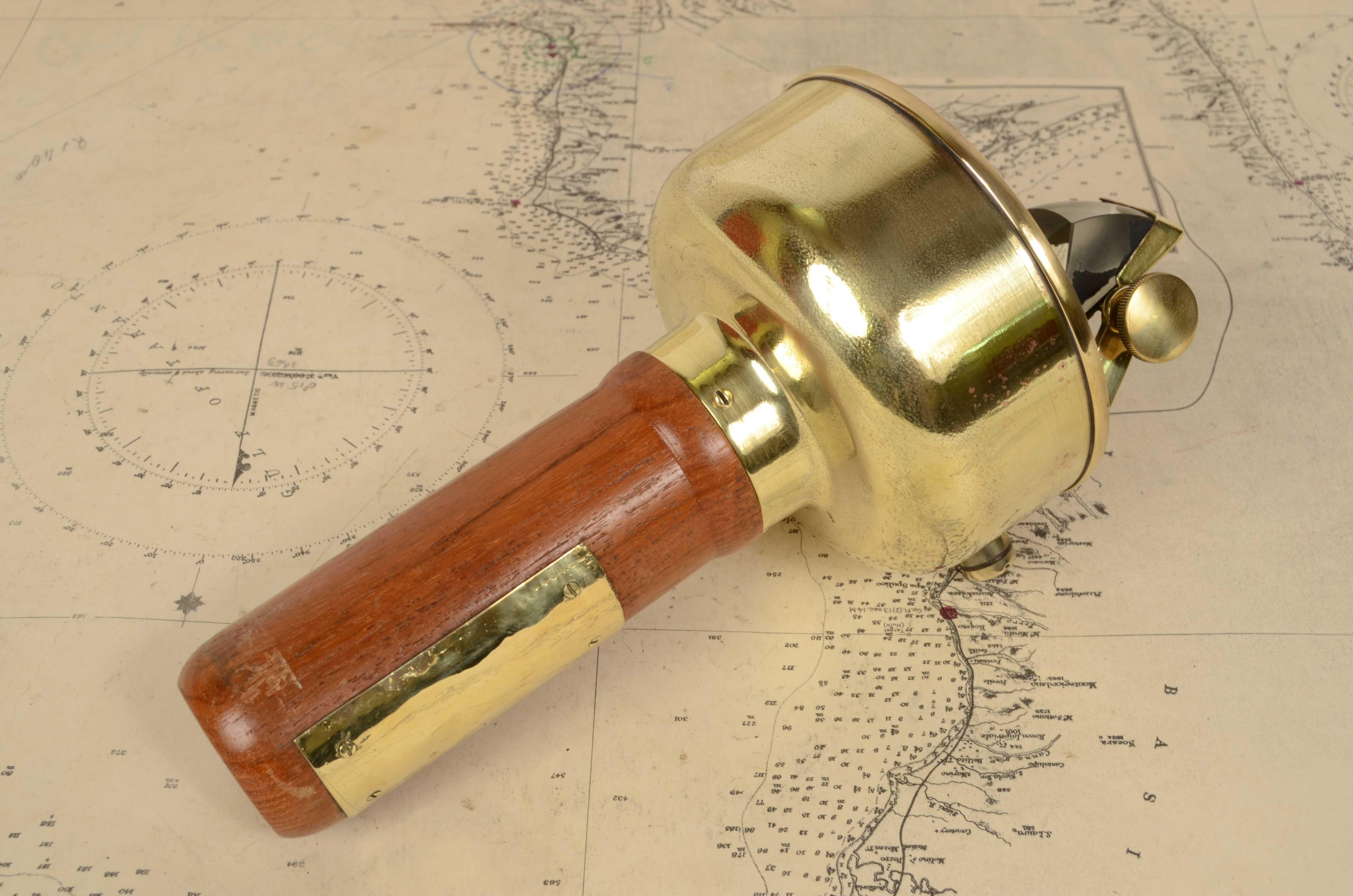 1900s Magnetic Compass Signed Kelvin & Hughes Ltd Gt Britain Nautical Antiques  5