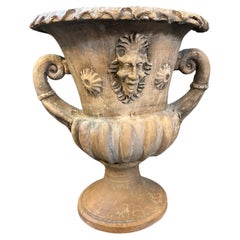 Vase à cratère italien en terre cuite néoclassique des années 1900