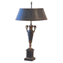 Lampada Bouillotte in stile neoclassico degli anni '00 con paralume in tole