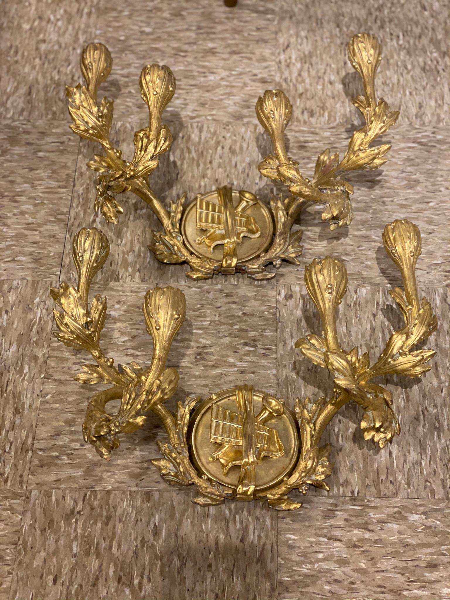 American 1900's Neoclassical Caldwell Sconces For Sale