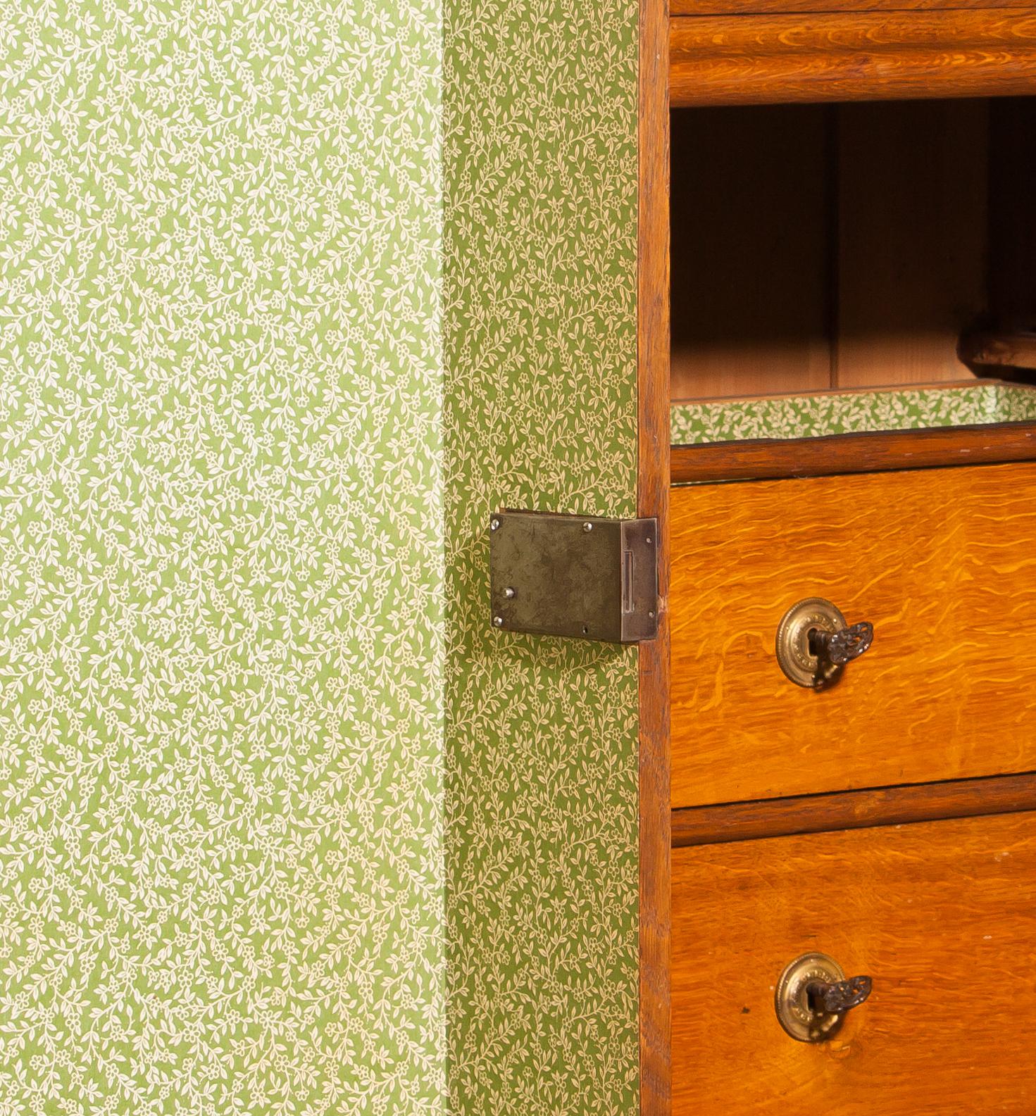 19th Century 1900s, Oak Commode, Secretary, Chest of Drawers, Cabinet, the Netherlands