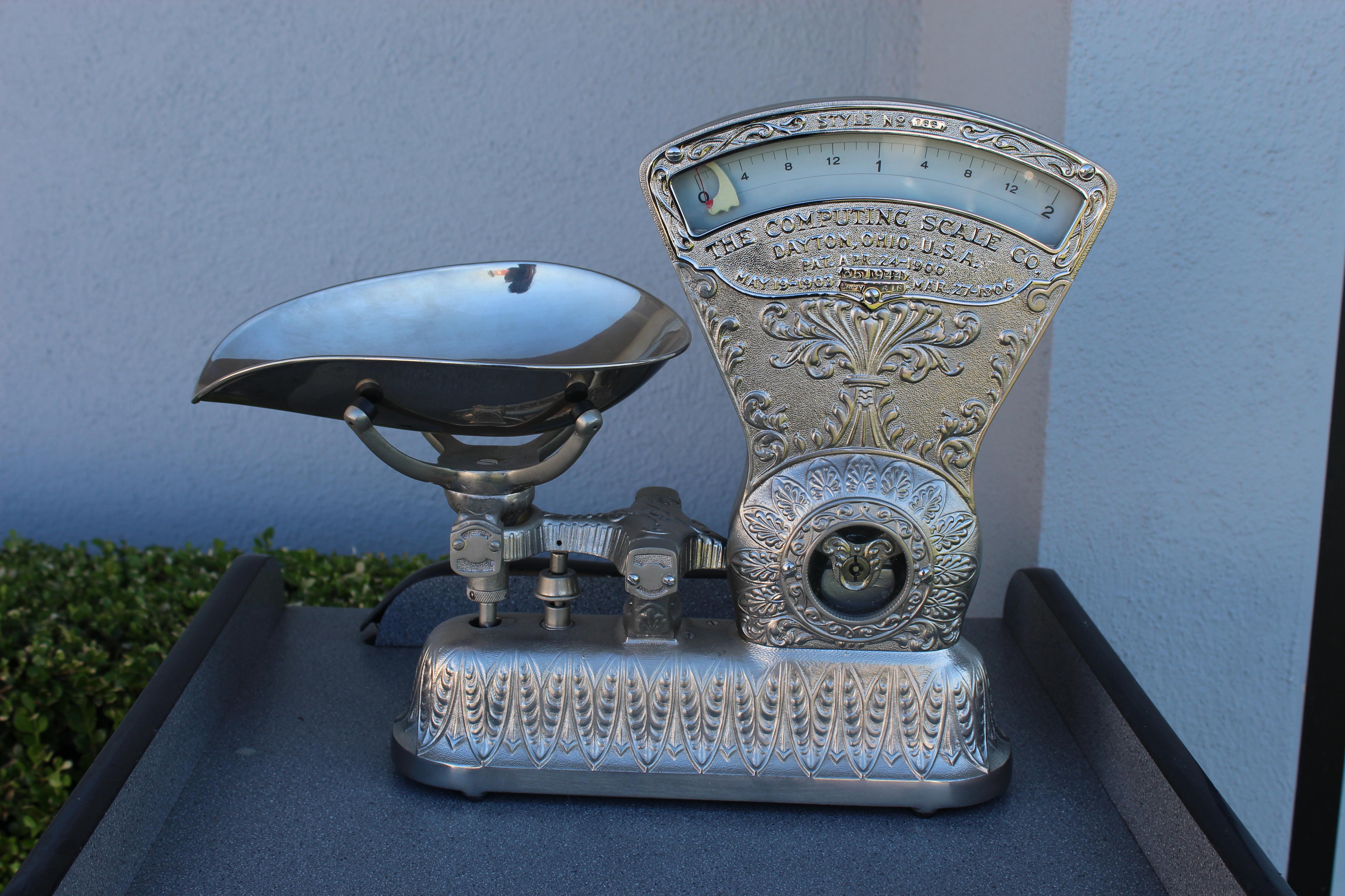 1900s Original the Computing Scale Restored Vintage Scale No.166 For Sale 7