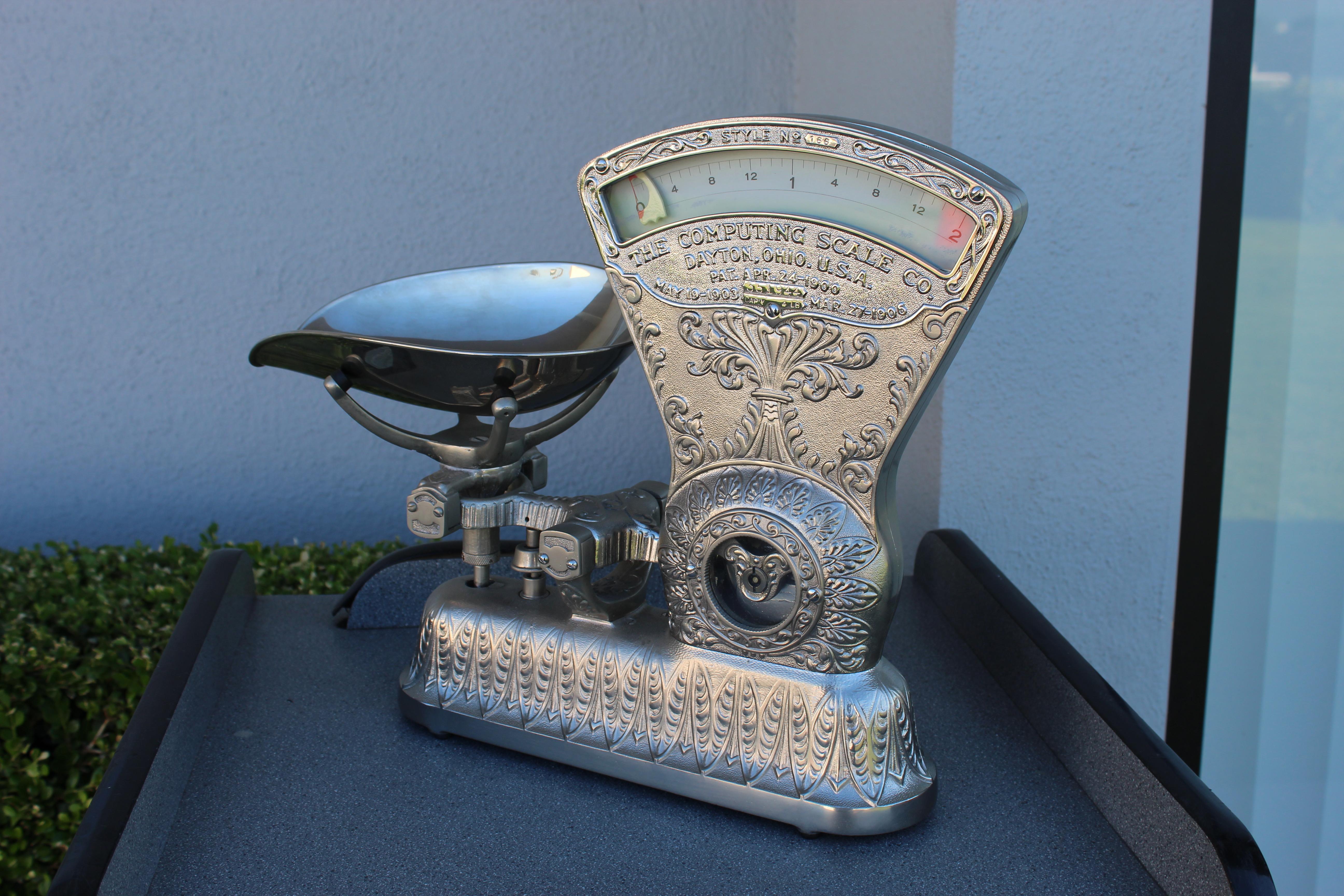 1900s Original the Computing Scale Restored Vintage Scale No.166 For Sale 1