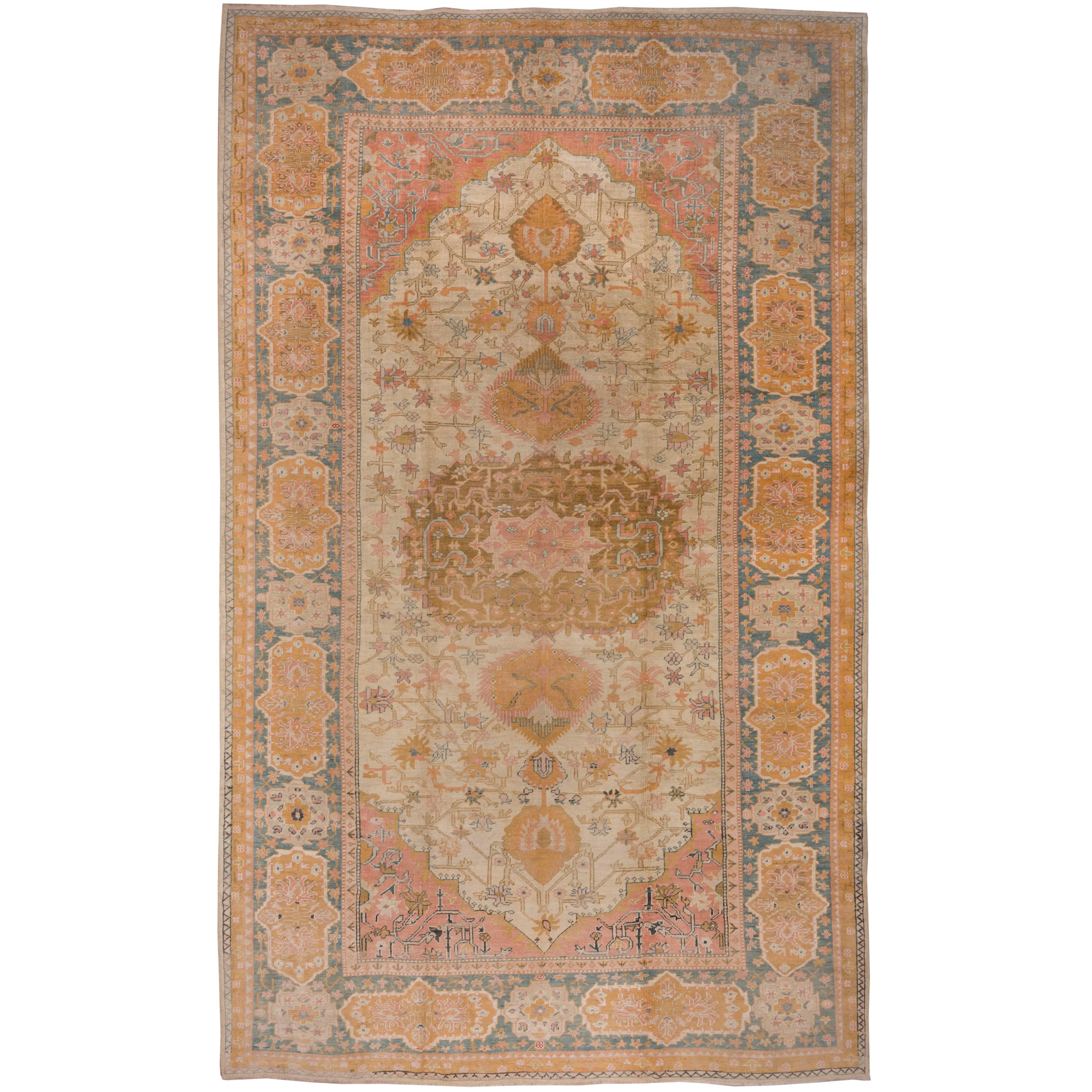 1900s Oushak Carpet For Sale