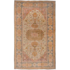 Antique 1900s Oushak Carpet