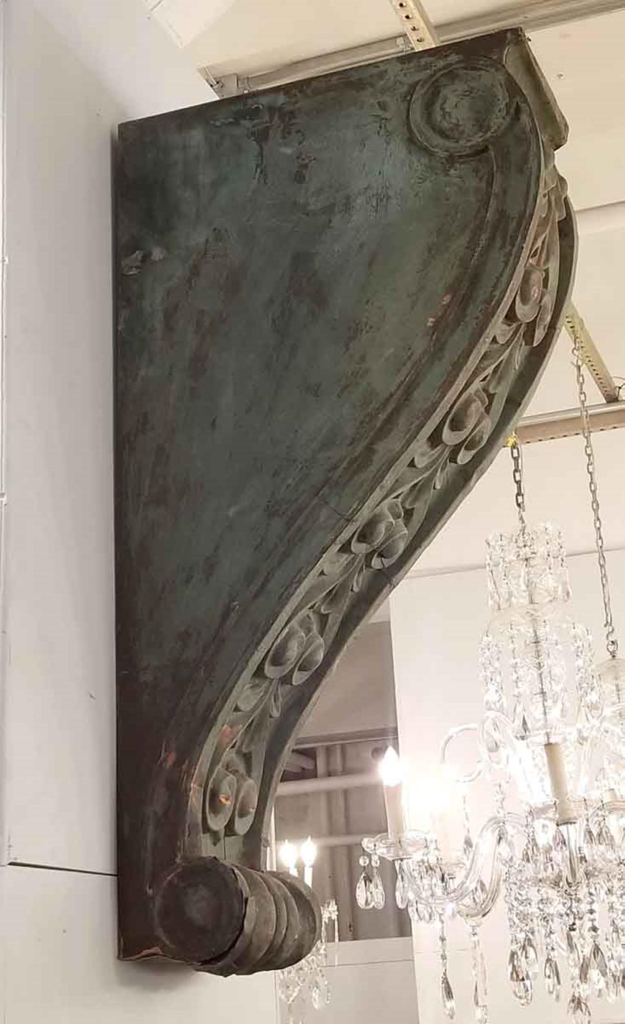 1900s Pair of Copper Corbels from the Prestigious NYC Tribeca Film Building 2