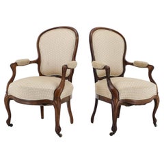 1900s Pair of Original Danish Rococo Chairs