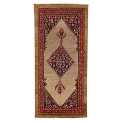 Tapis persan en laine de la galerie Hamadan des années 1900 avec motif de médaillon multicolore