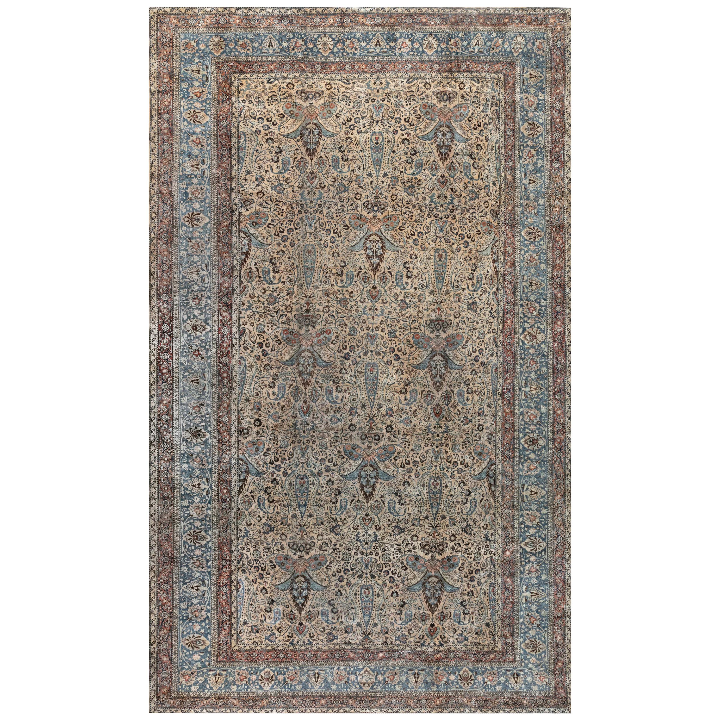 Authentic 1900s Persian Khorassan Rug For Sale