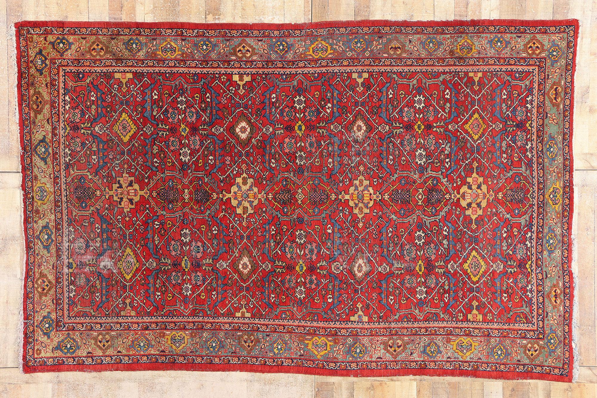 1900's  Tapis persan Mahal de style traditionnel en vente 2