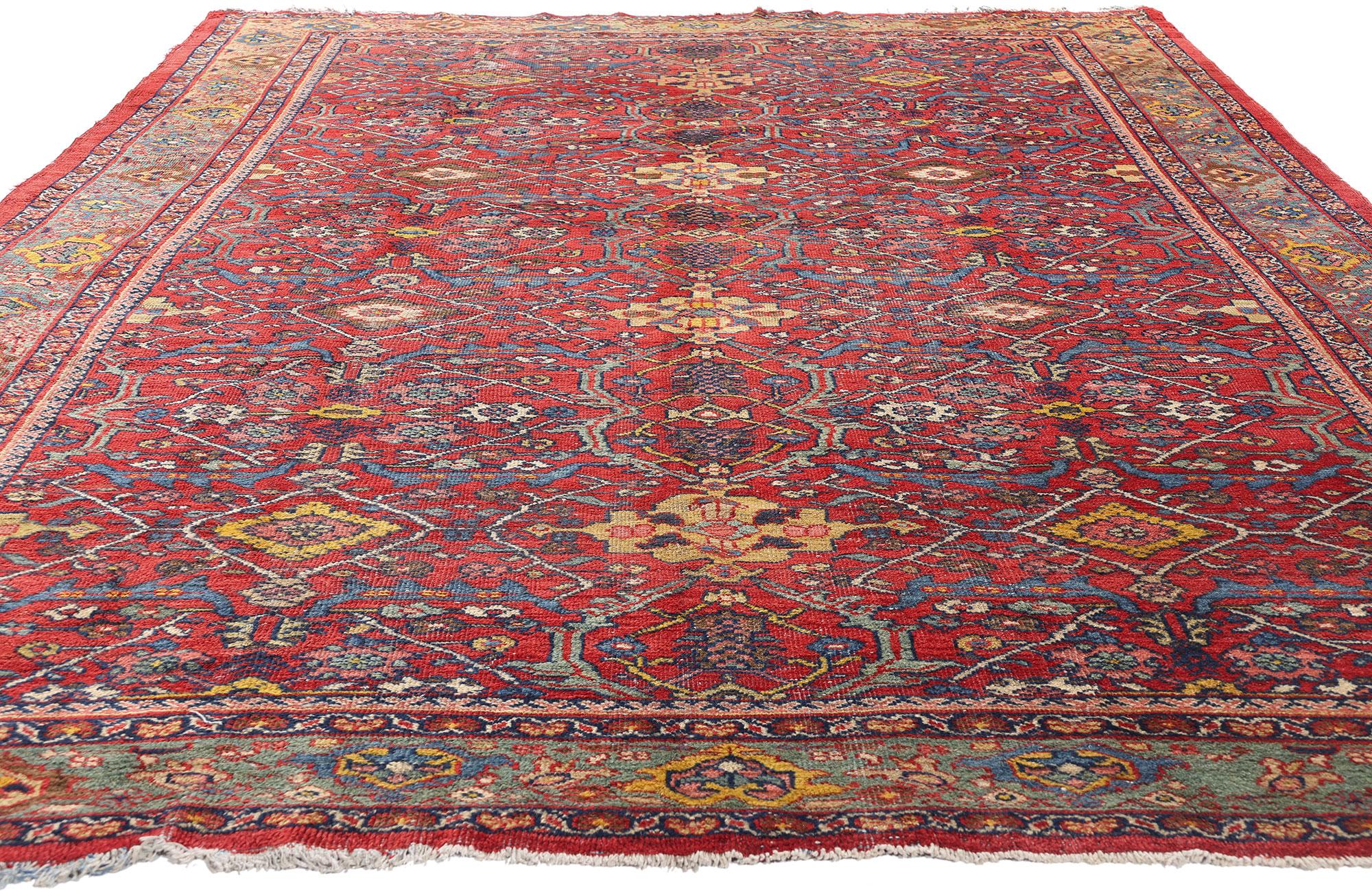 Mouvement esthétique 1900's  Tapis persan Mahal de style traditionnel en vente
