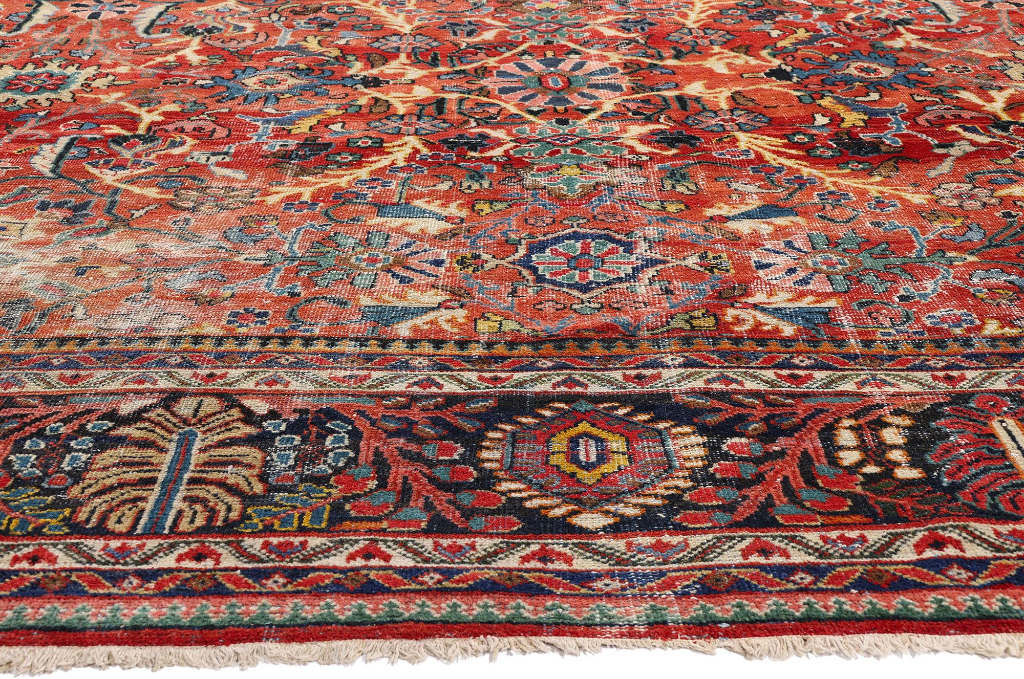 Persiano Tappeto persiano Mahal del 1900 con stile tradizionale in vendita