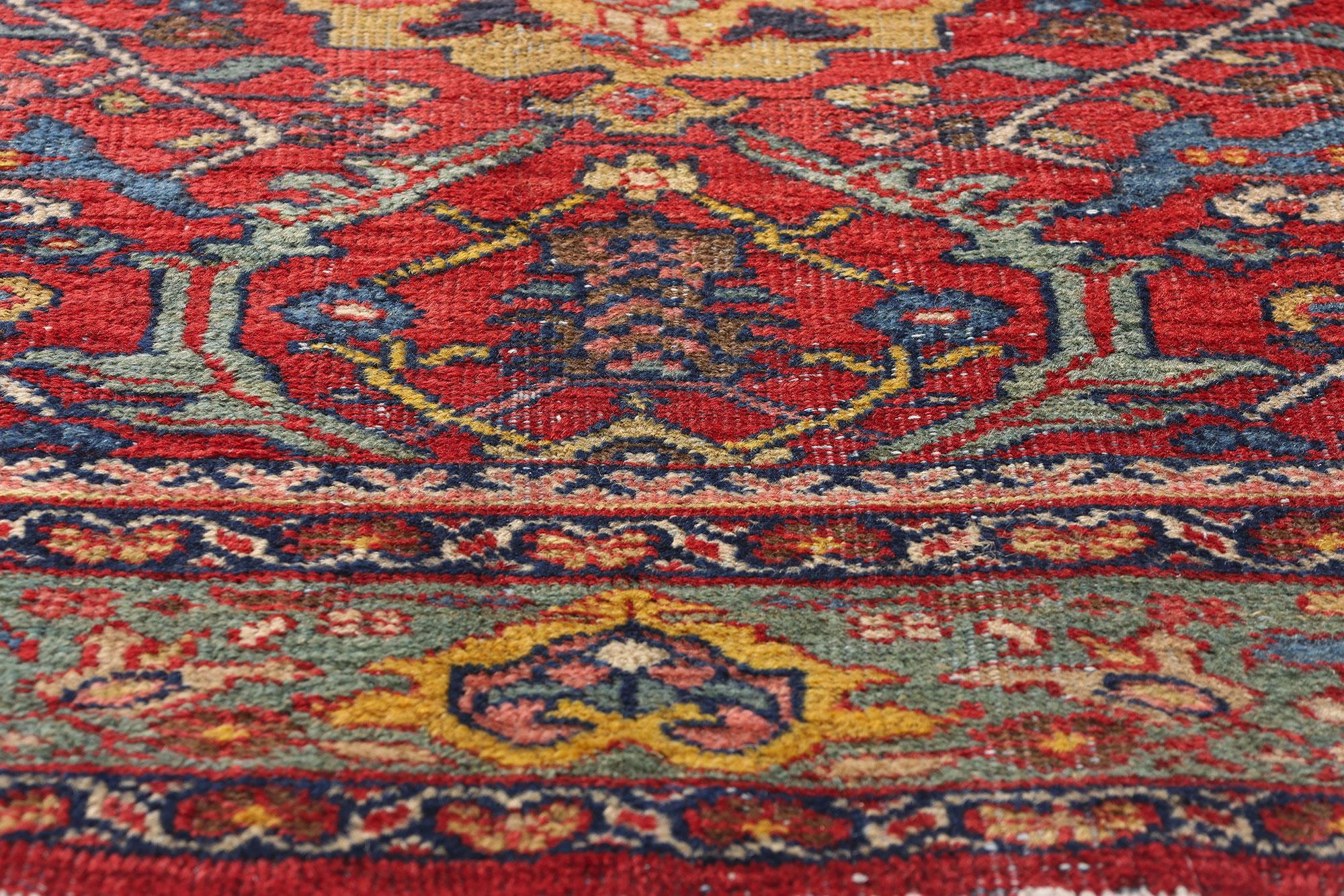 Noué à la main 1900's  Tapis persan Mahal de style traditionnel en vente