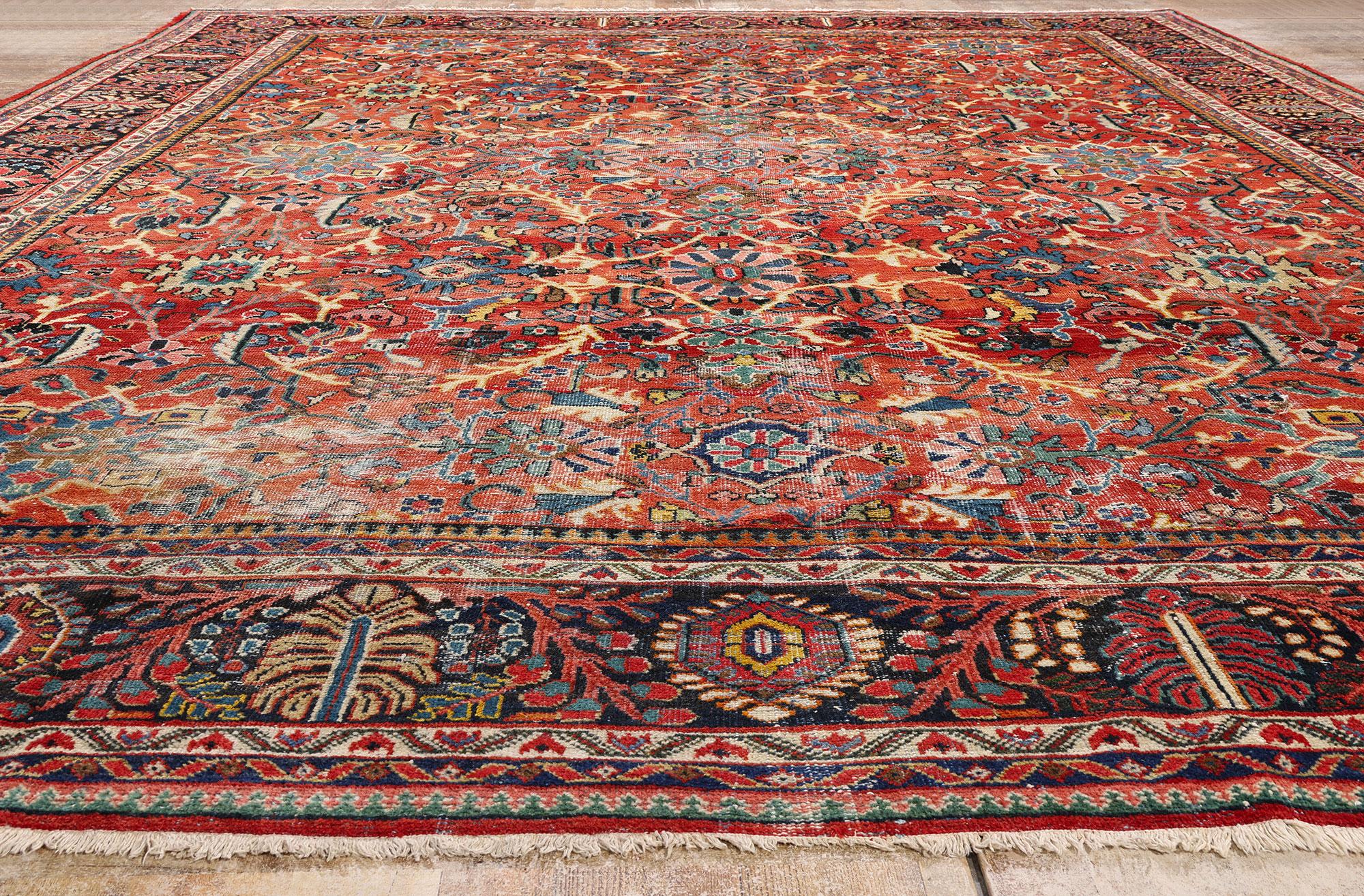 Tappeto persiano Mahal del 1900 con stile tradizionale in vendita 1