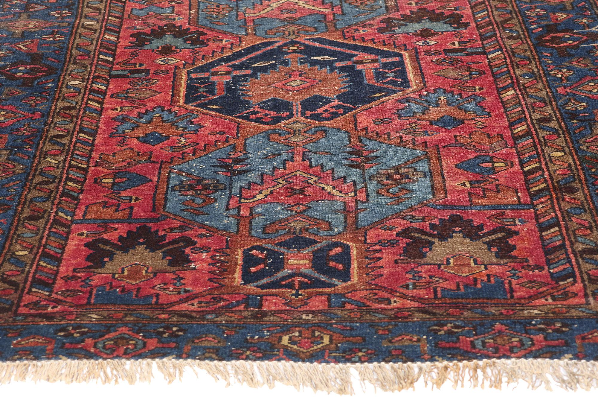 Annodato a mano Tappeto persiano Malayer del 1900 con stile moderno in vendita