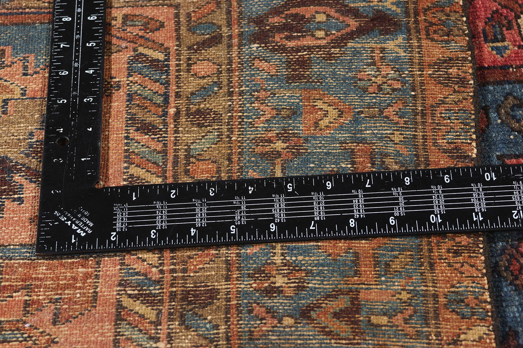 Lana Tappeto persiano Malayer del 1900 con stile moderno in vendita