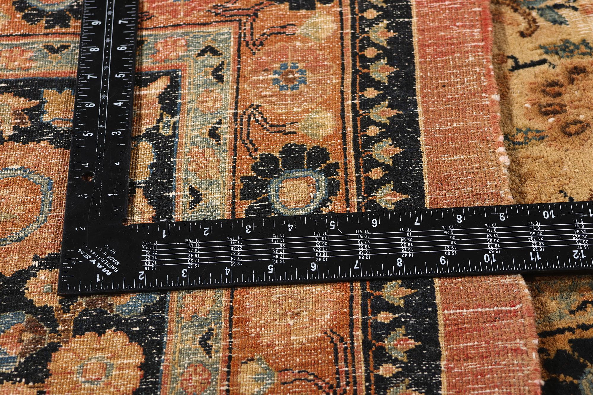 20th Century 1900's Persian Mashhad Rug with Traditional European Style For Sale