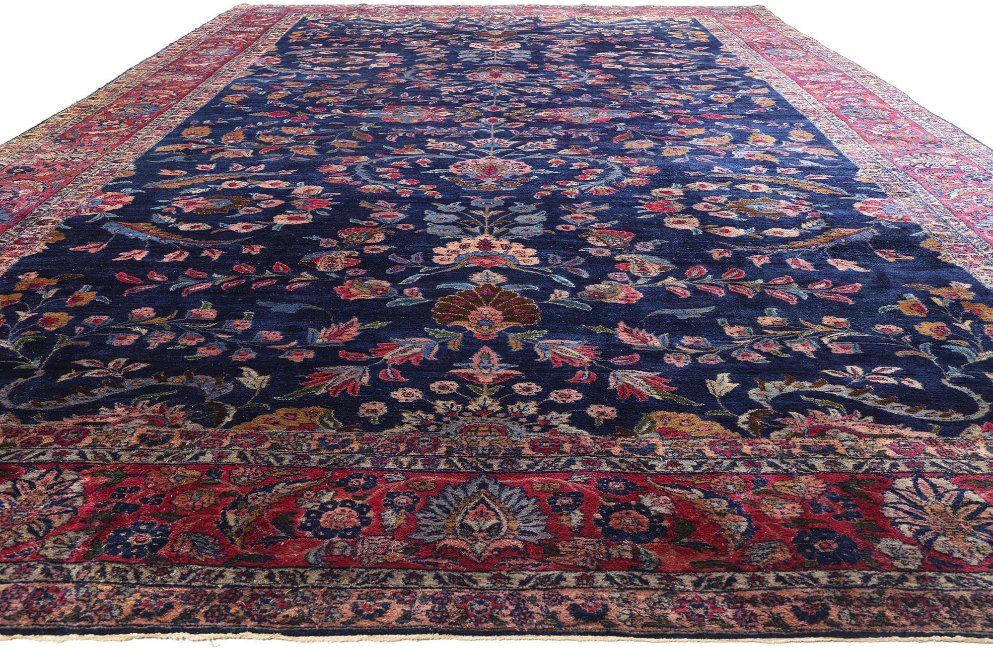 Stile impero Tappeto Sarouk persiano del 1900 con stile moderno in vendita
