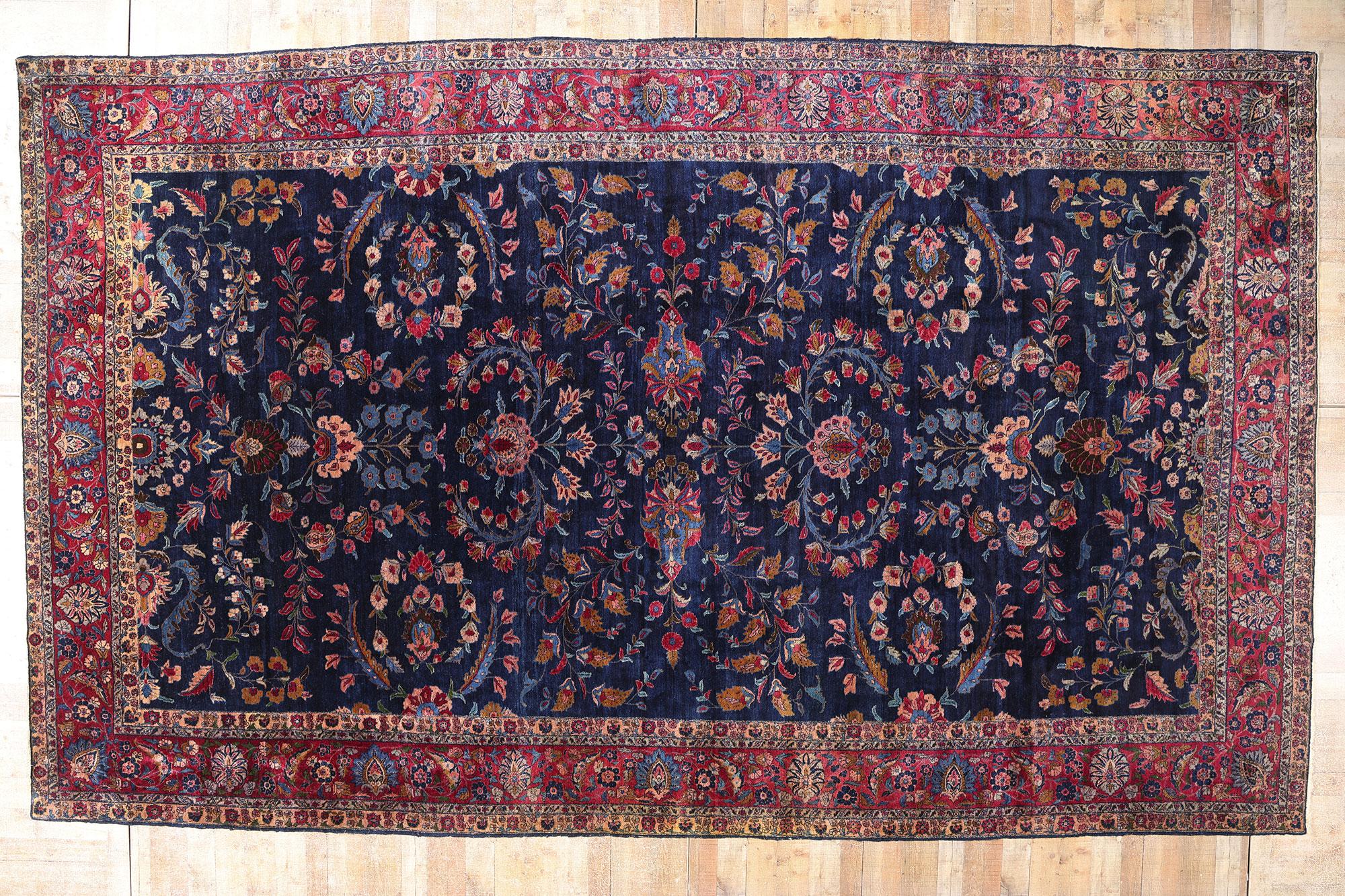 Tappeto Sarouk persiano del 1900 con stile moderno in vendita 1