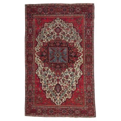 Alfombra persa Sarouk Farahan de 1900 con estilo moderno