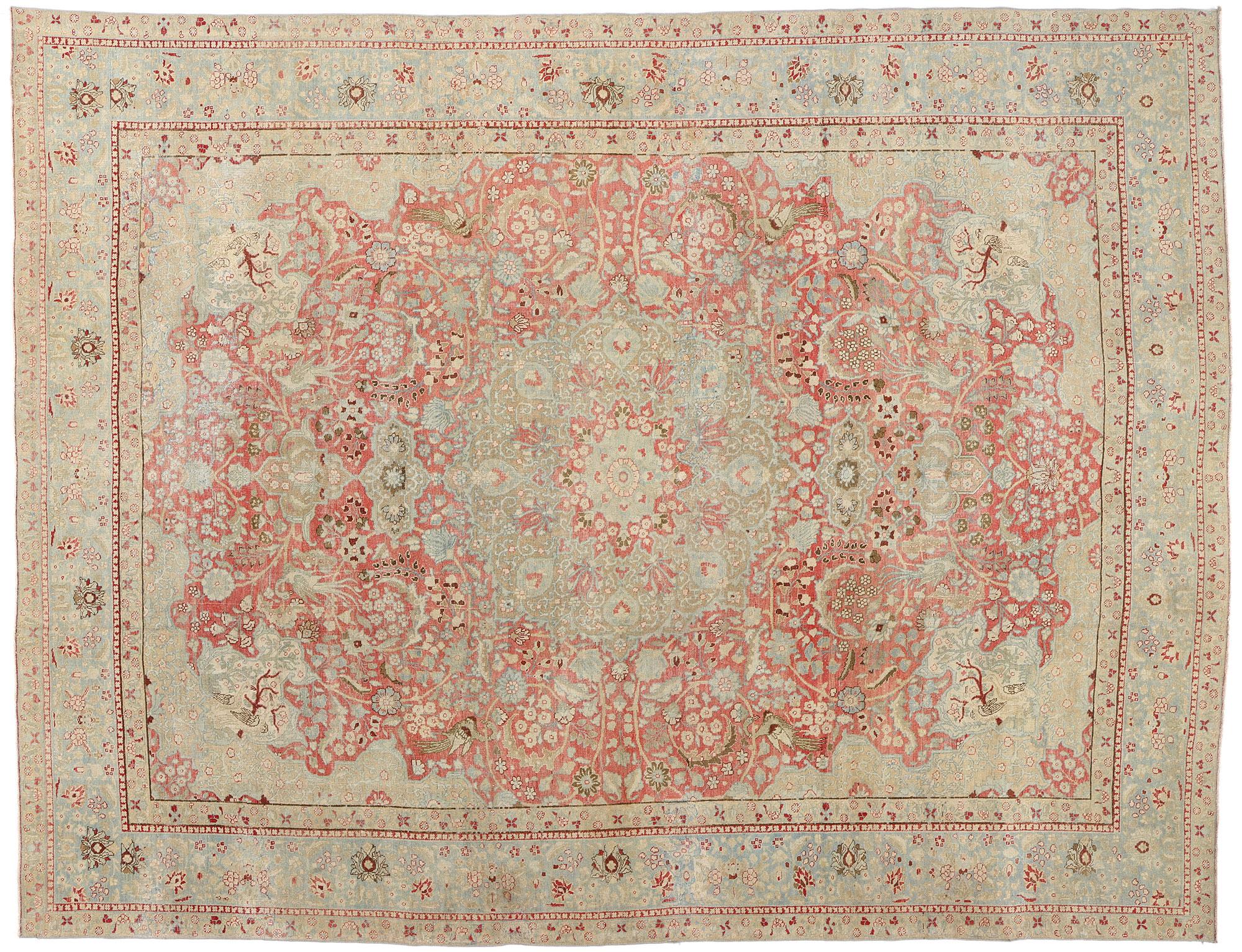 Tappeto persiano Tabriz del 1900 con stile moderno in vendita 2