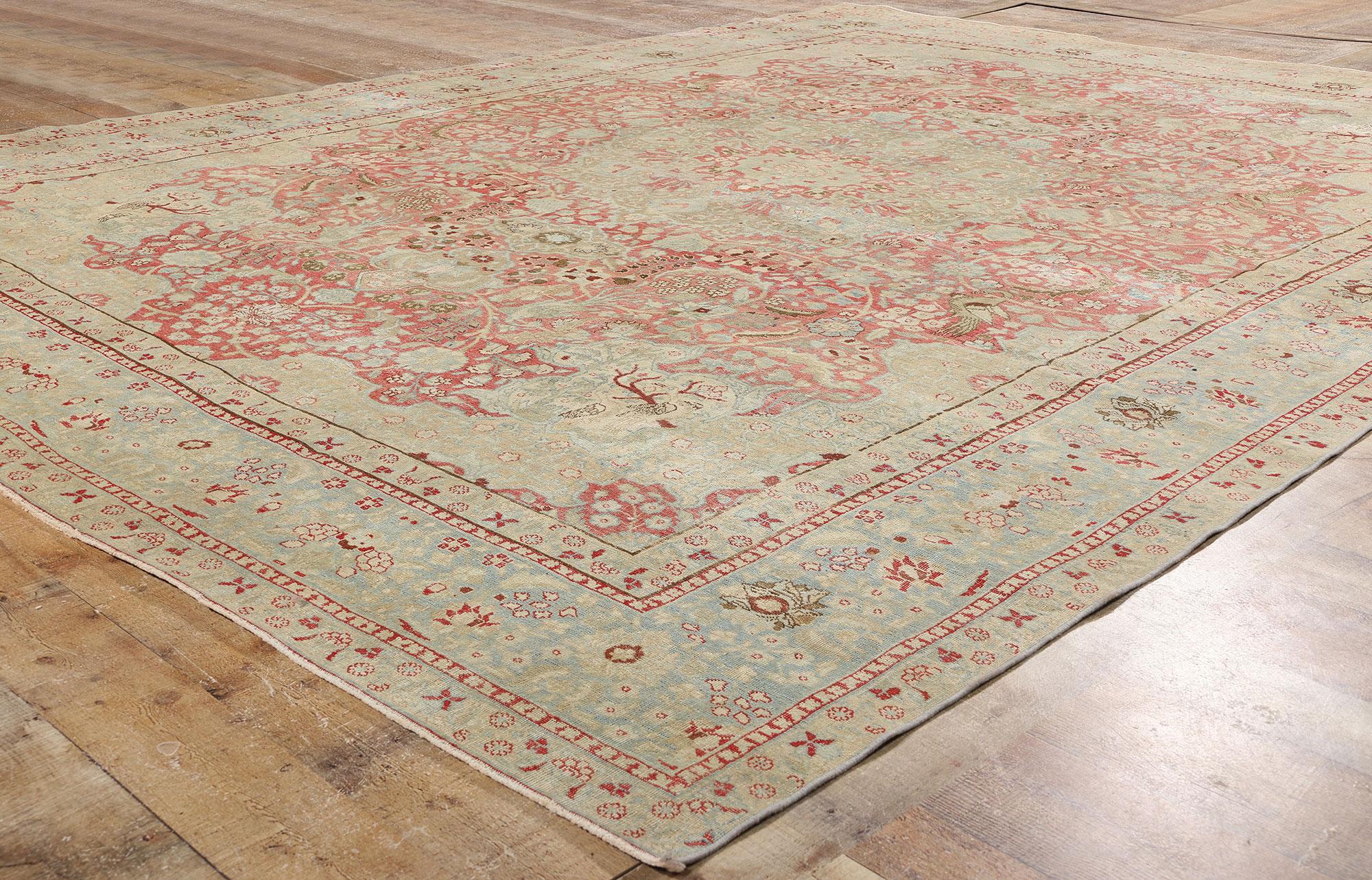 Persiano Tappeto persiano Tabriz del 1900 con stile moderno in vendita