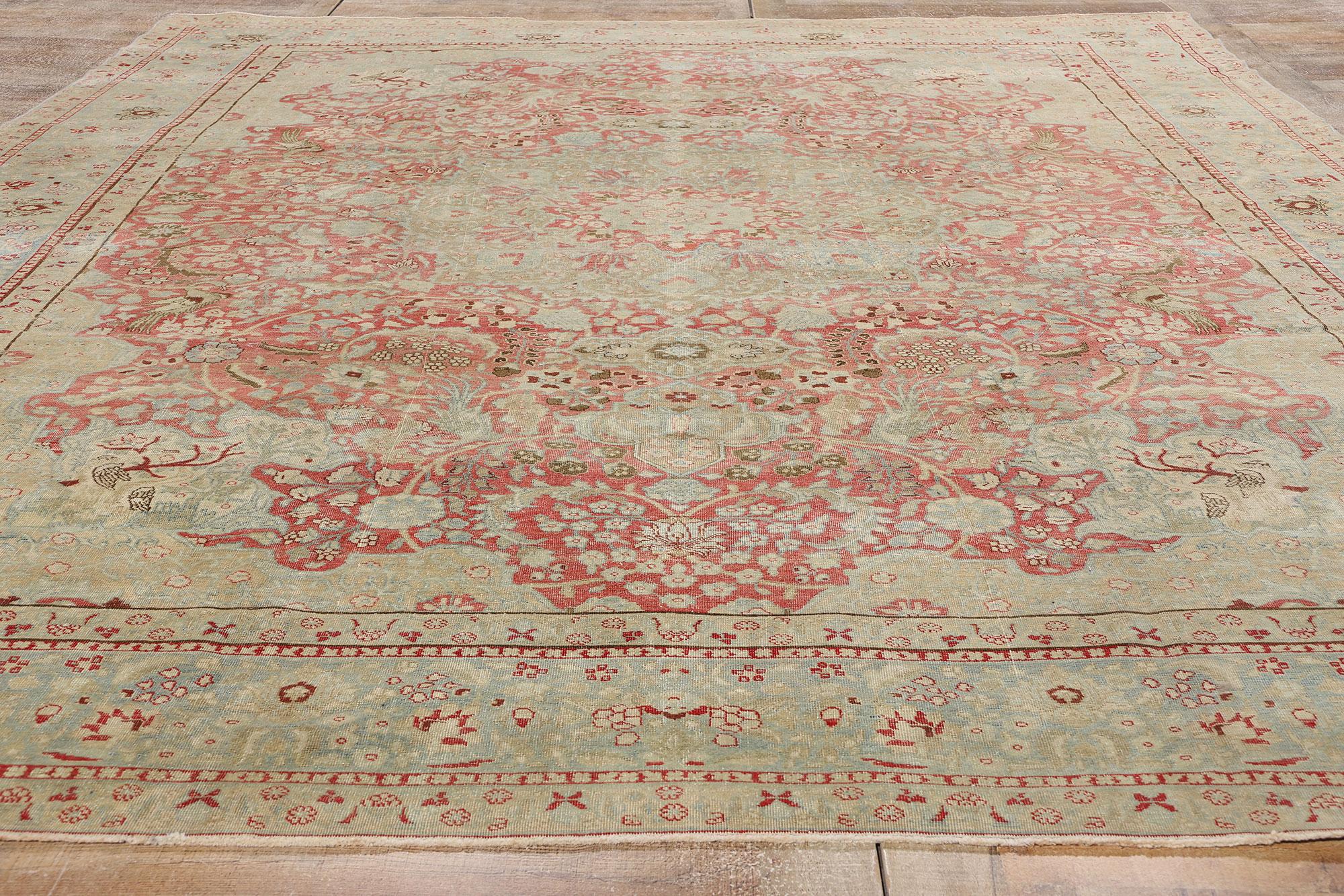 Tappeto persiano Tabriz del 1900 con stile moderno In condizioni buone in vendita a Dallas, TX