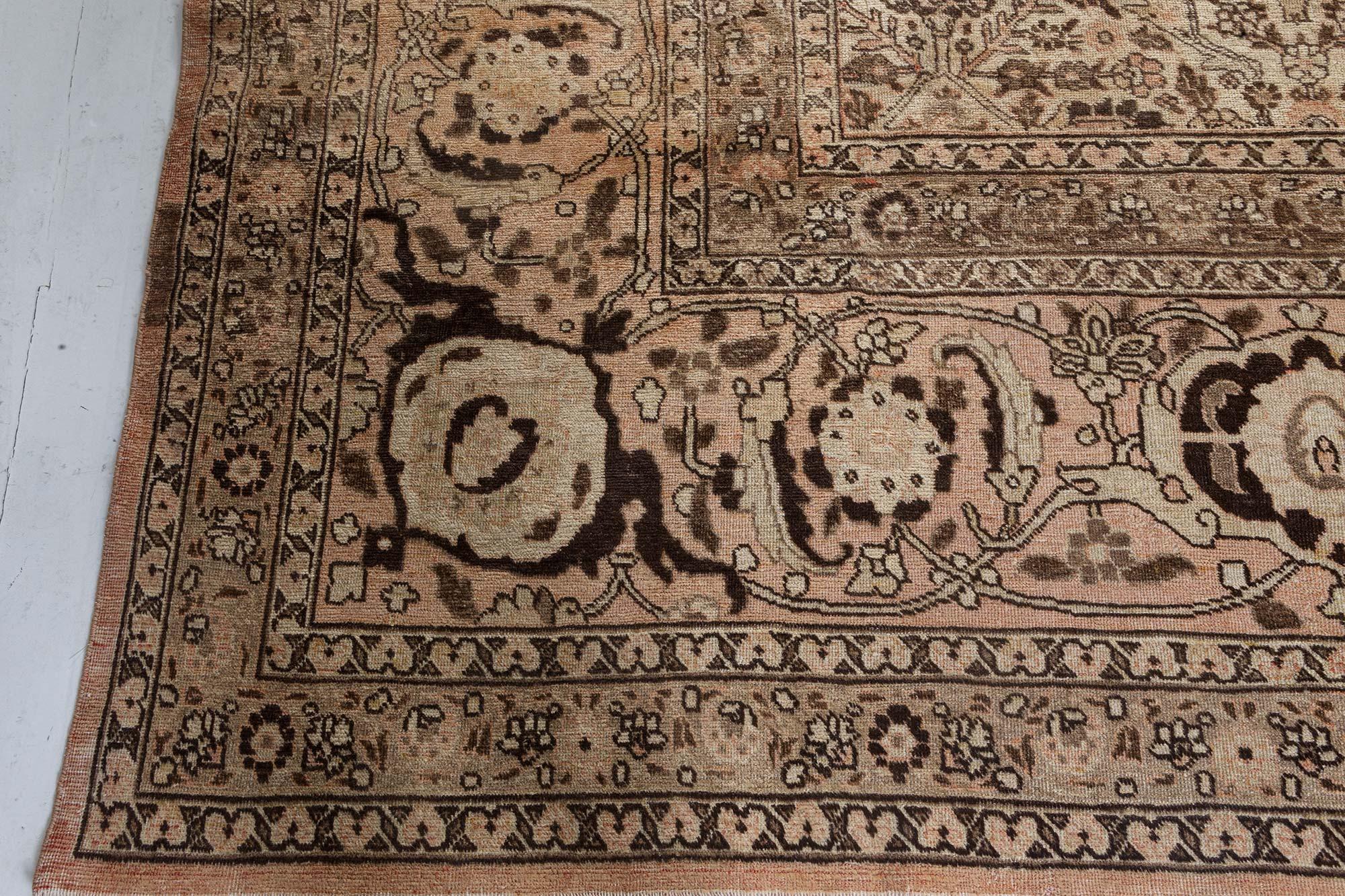 20th Century Authentic 1900s Persian Tabriz Handmade Wool Carpet For Sale