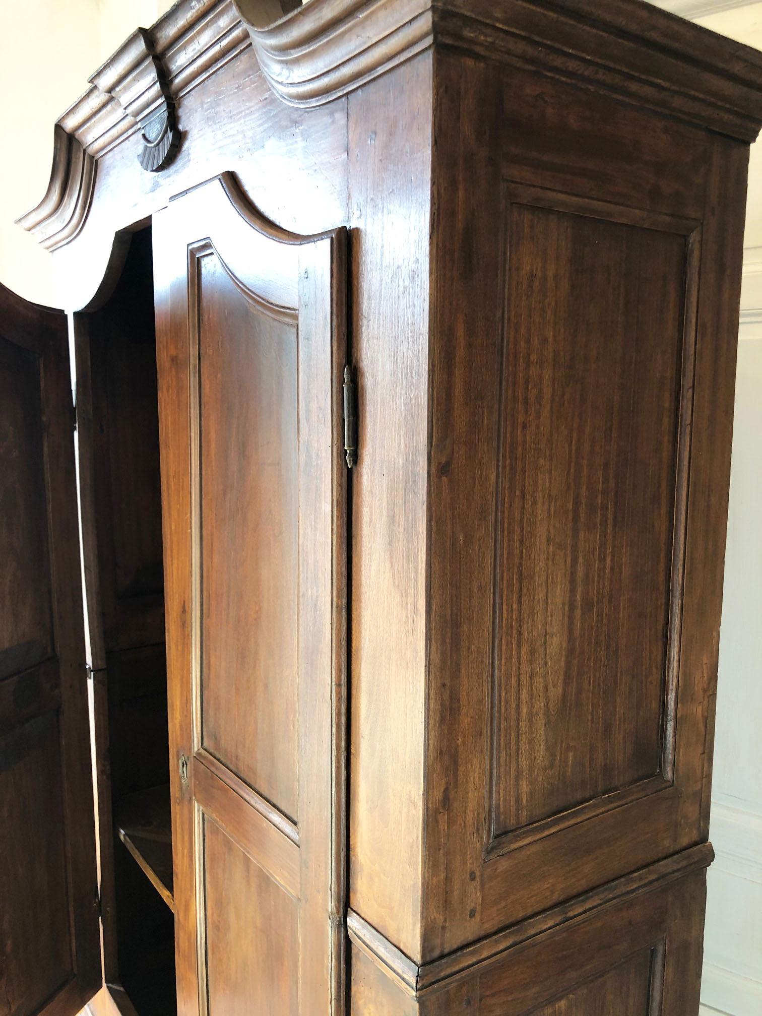 1900s Piedmontese Wardrobe Poplar Sideboard Pantry Cabinet 7