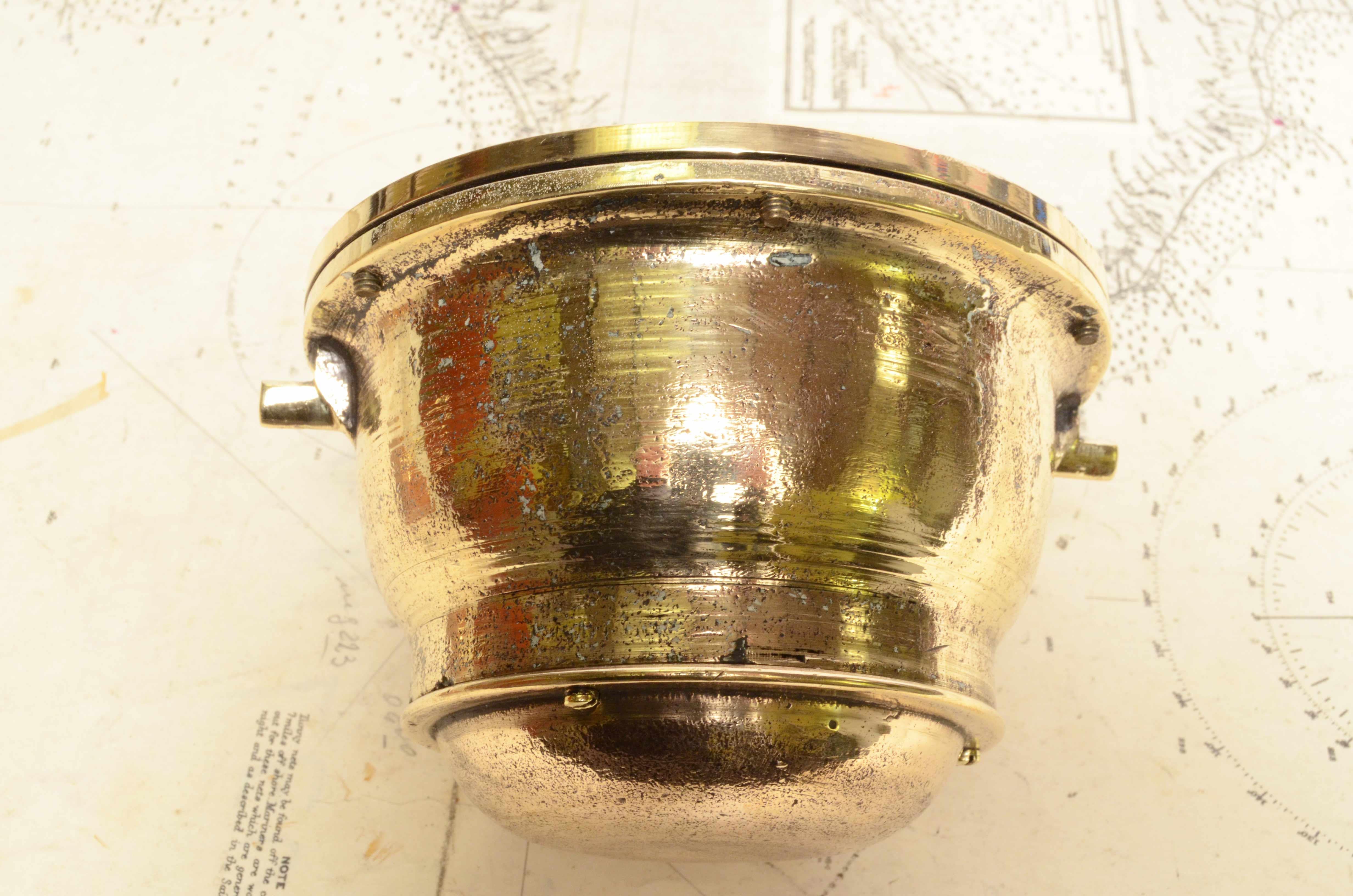 1900s Ritchie Boston Usa Brass Nautical Magnetic Compass Maritime Navigation 3